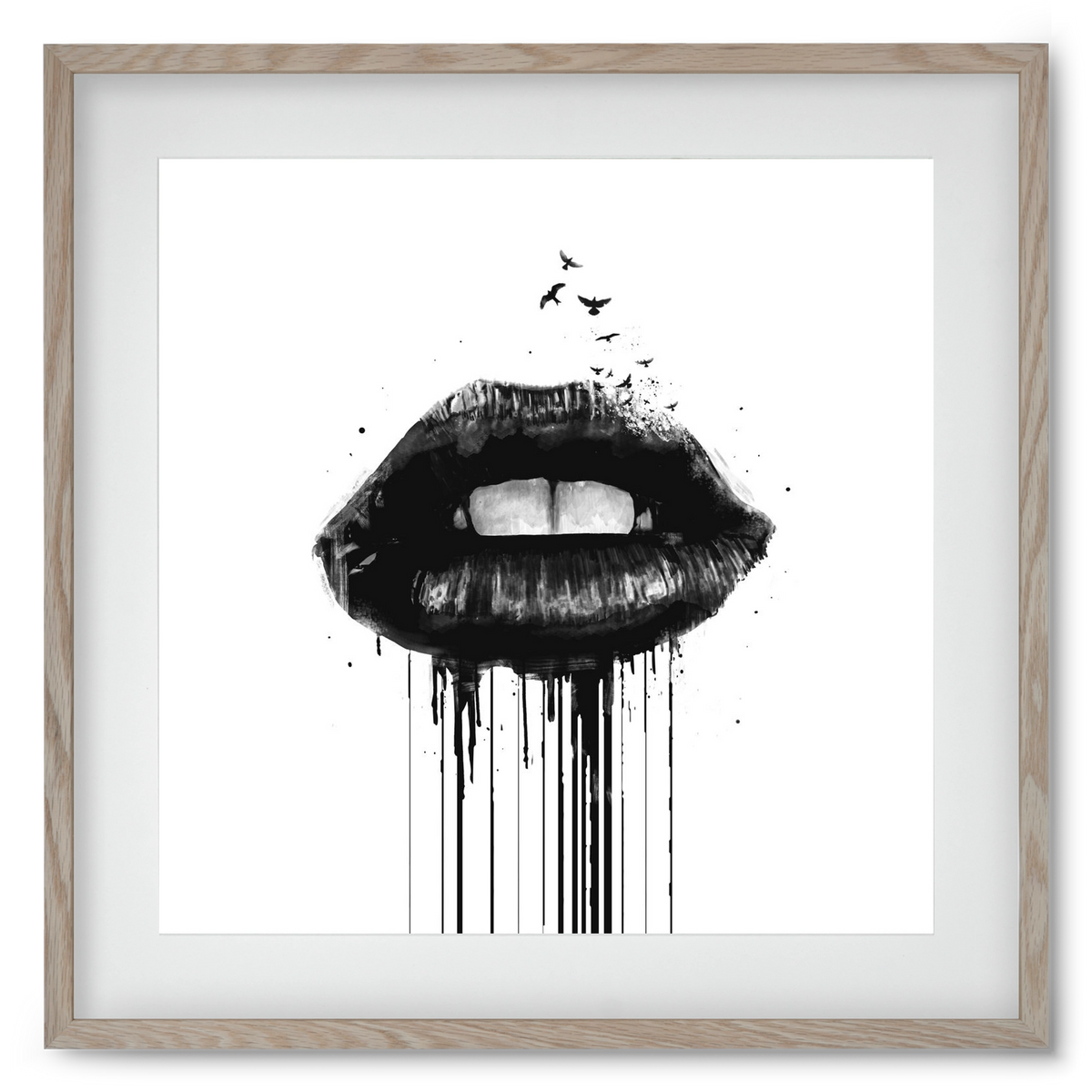 Dead love, 50x50 cm (40x40 cm), Tölgy keret, paszpartuval