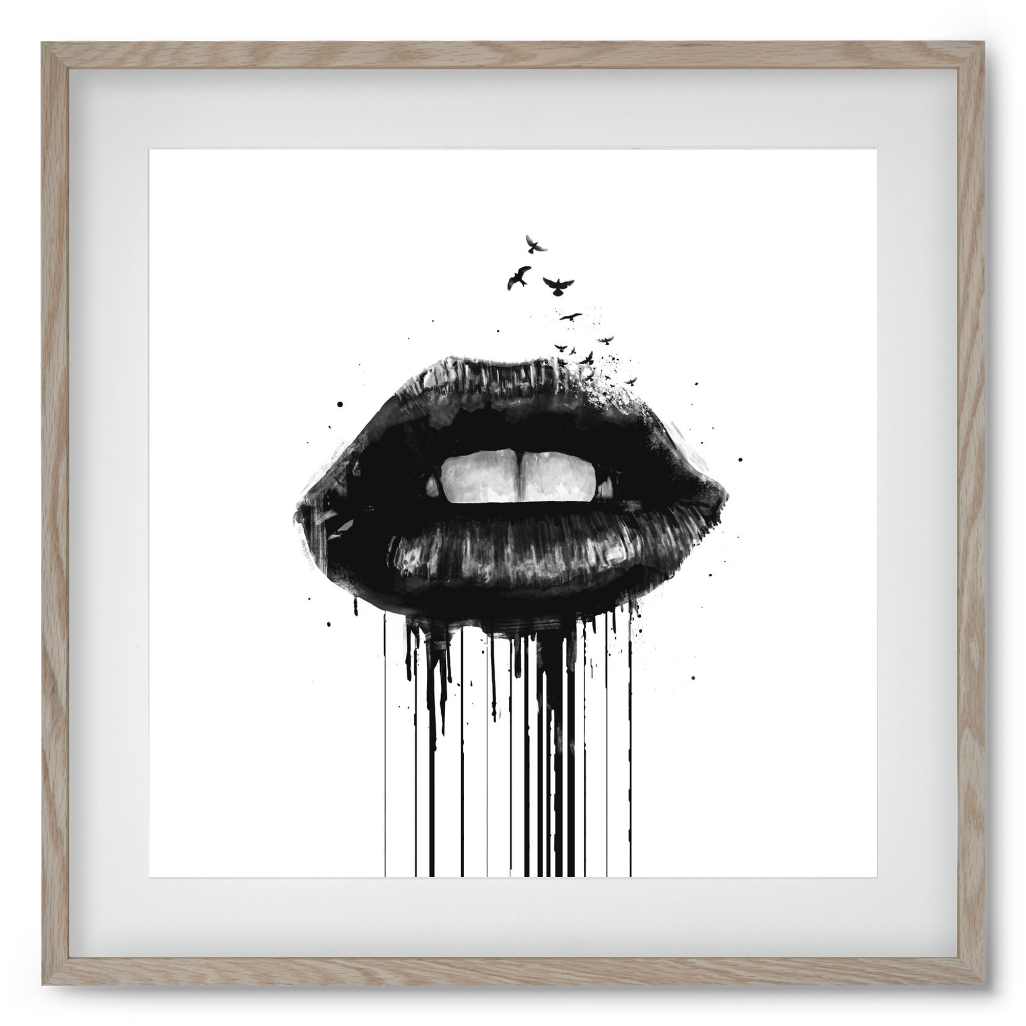 Dead love, 50x50 cm (40x40 cm), Tölgy keret, paszpartuval