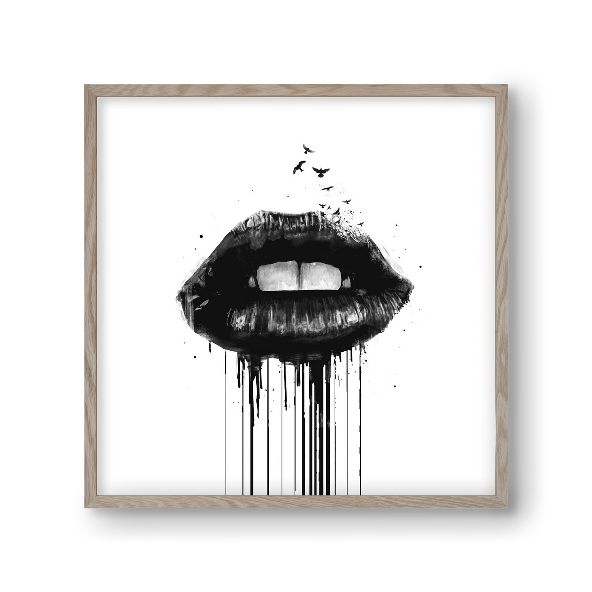 Dead love, 30x30 cm (30x30 cm), Tölgy keret