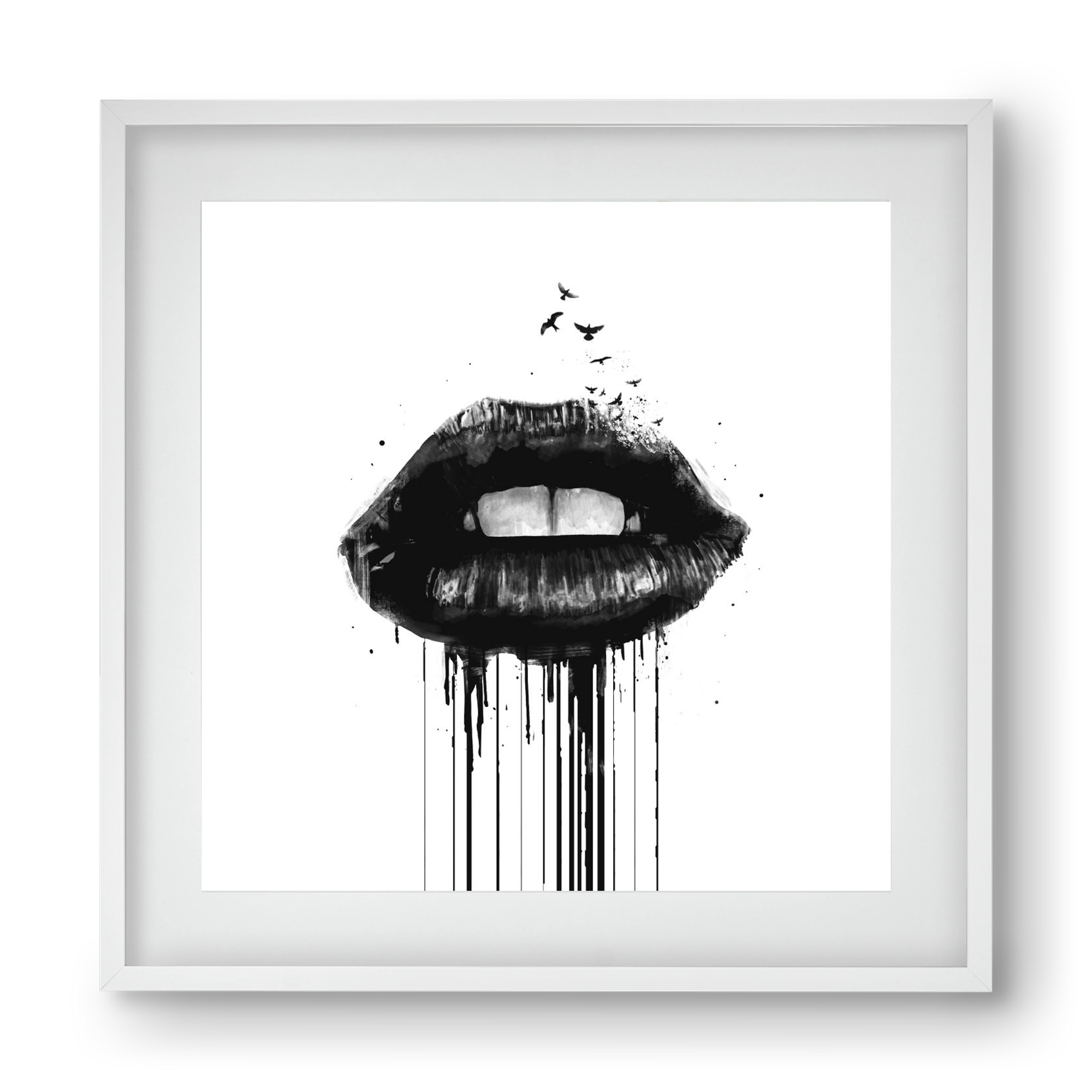 Dead love, 40x40 cm (30x30 cm), Fehér keret, paszpartuval