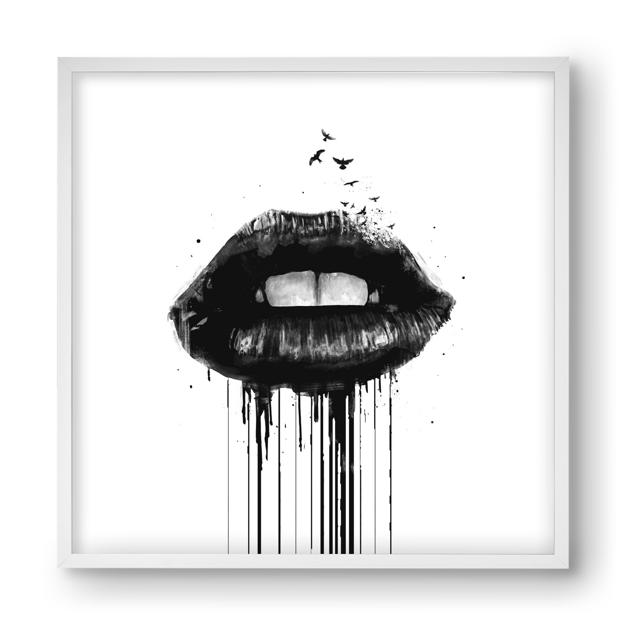 Dead love, 40x40 cm (40x40 cm), Fehér keret