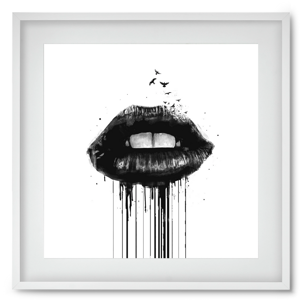 Dead love, 50x50 cm (40x40 cm), Fehér keret, paszpartuval