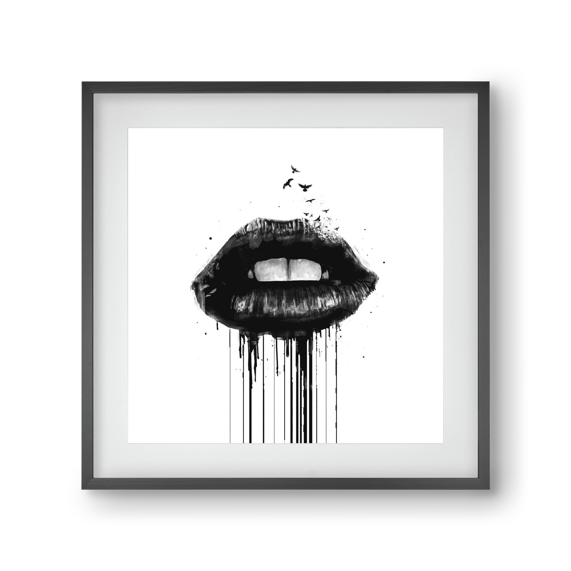 Dead love, 30x30 cm (20x20 cm), Fekete keret, paszpartuval