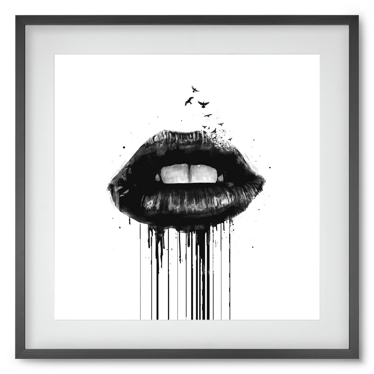 Dead love, 50x50 cm (40x40 cm), Fekete keret, paszpartuval