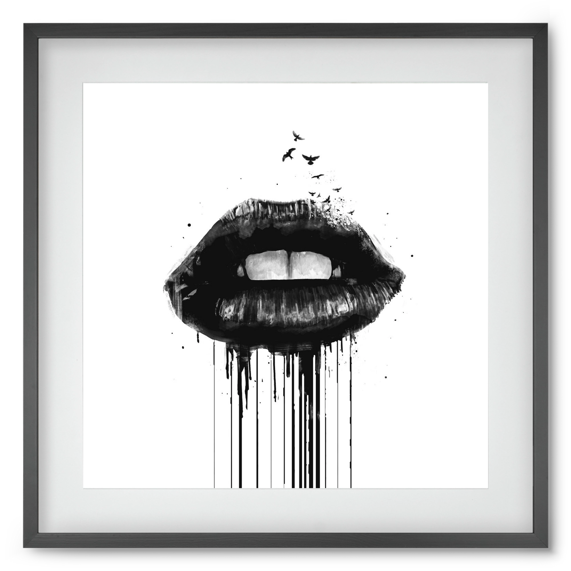 Dead love, 50x50 cm (40x40 cm), Fekete keret, paszpartuval