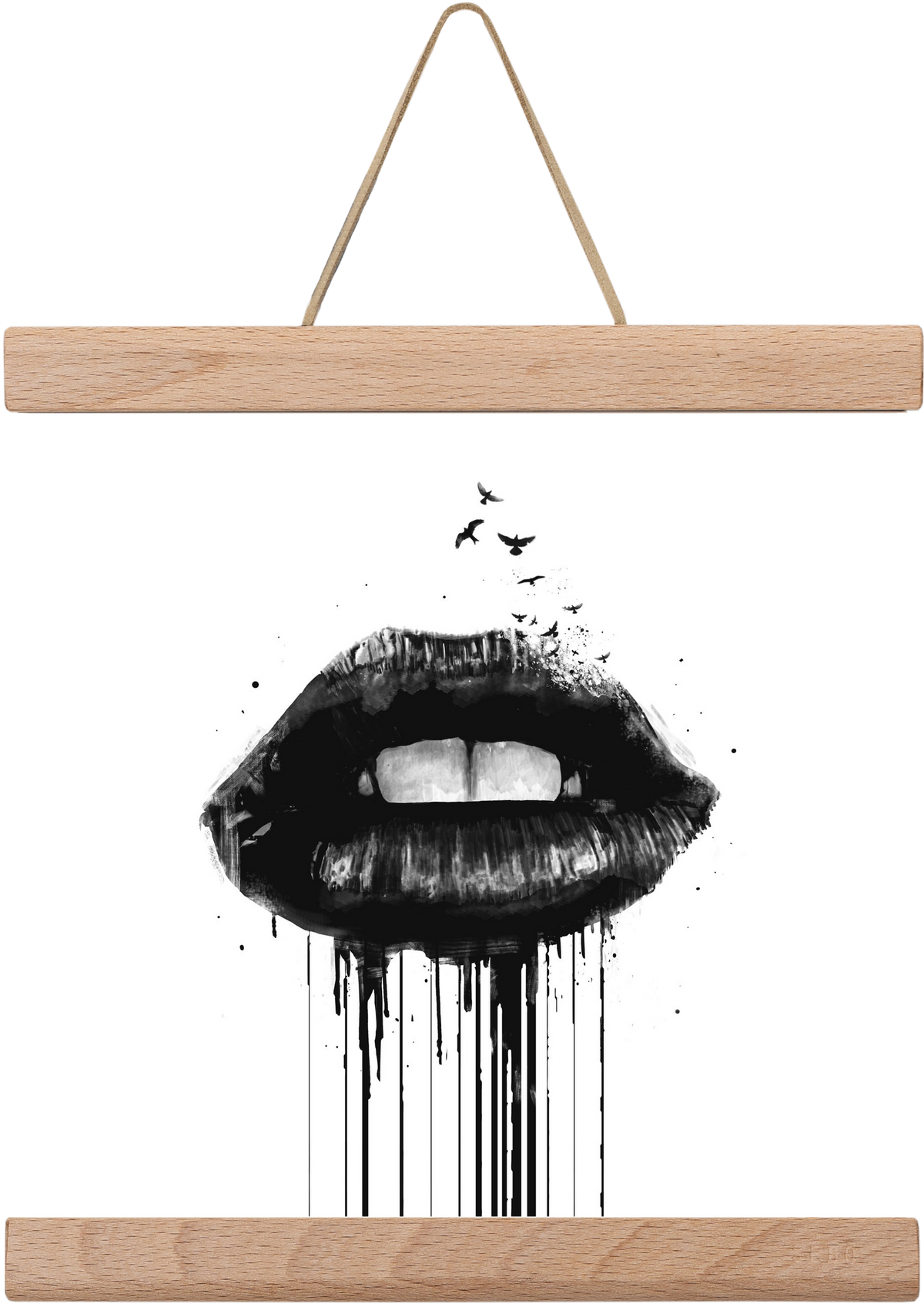 Dead love, 20x20 cm (20x20 cm), Tölgy akasztó