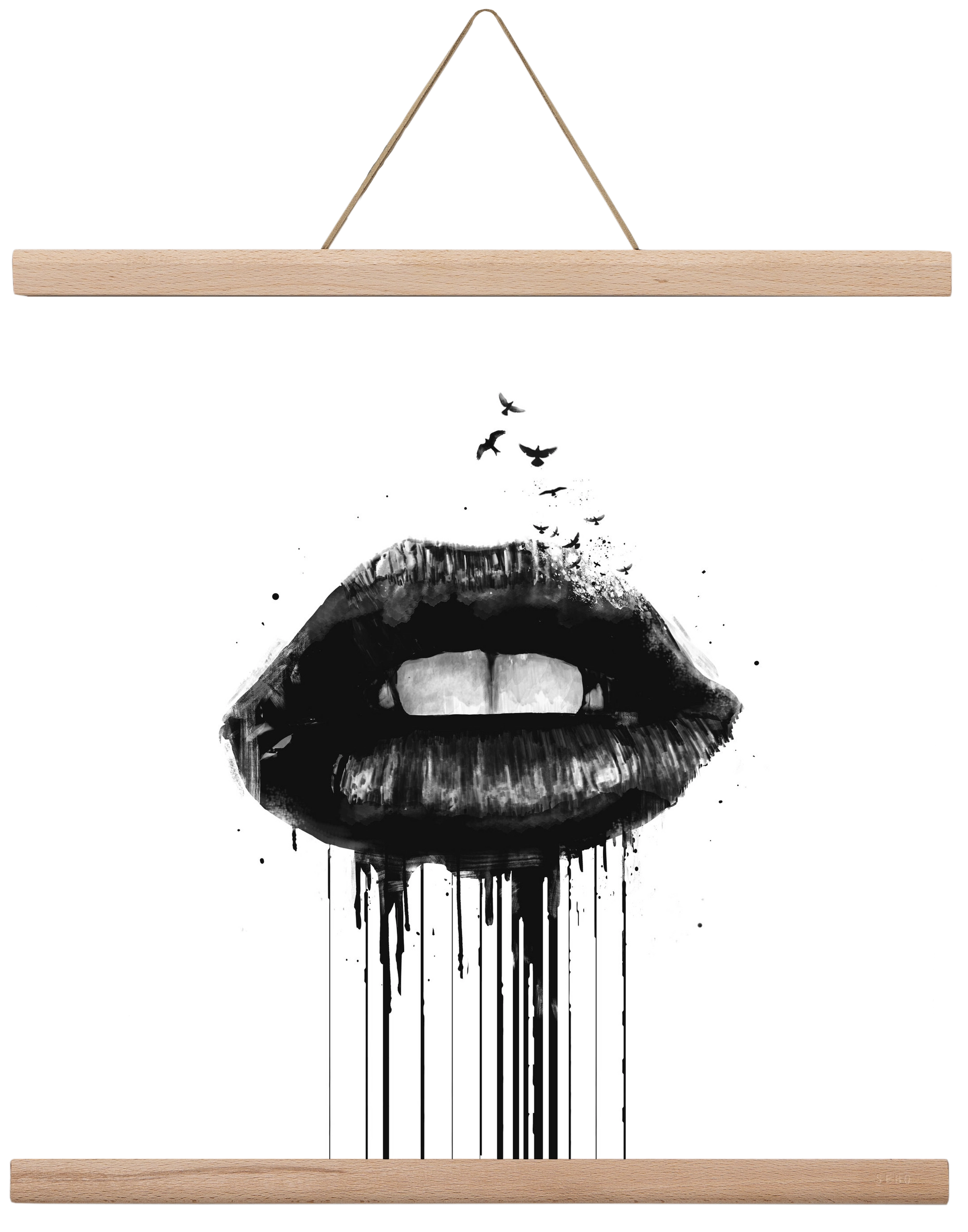 Dead love, 40x40 cm (40x40 cm), Tölgy akasztó