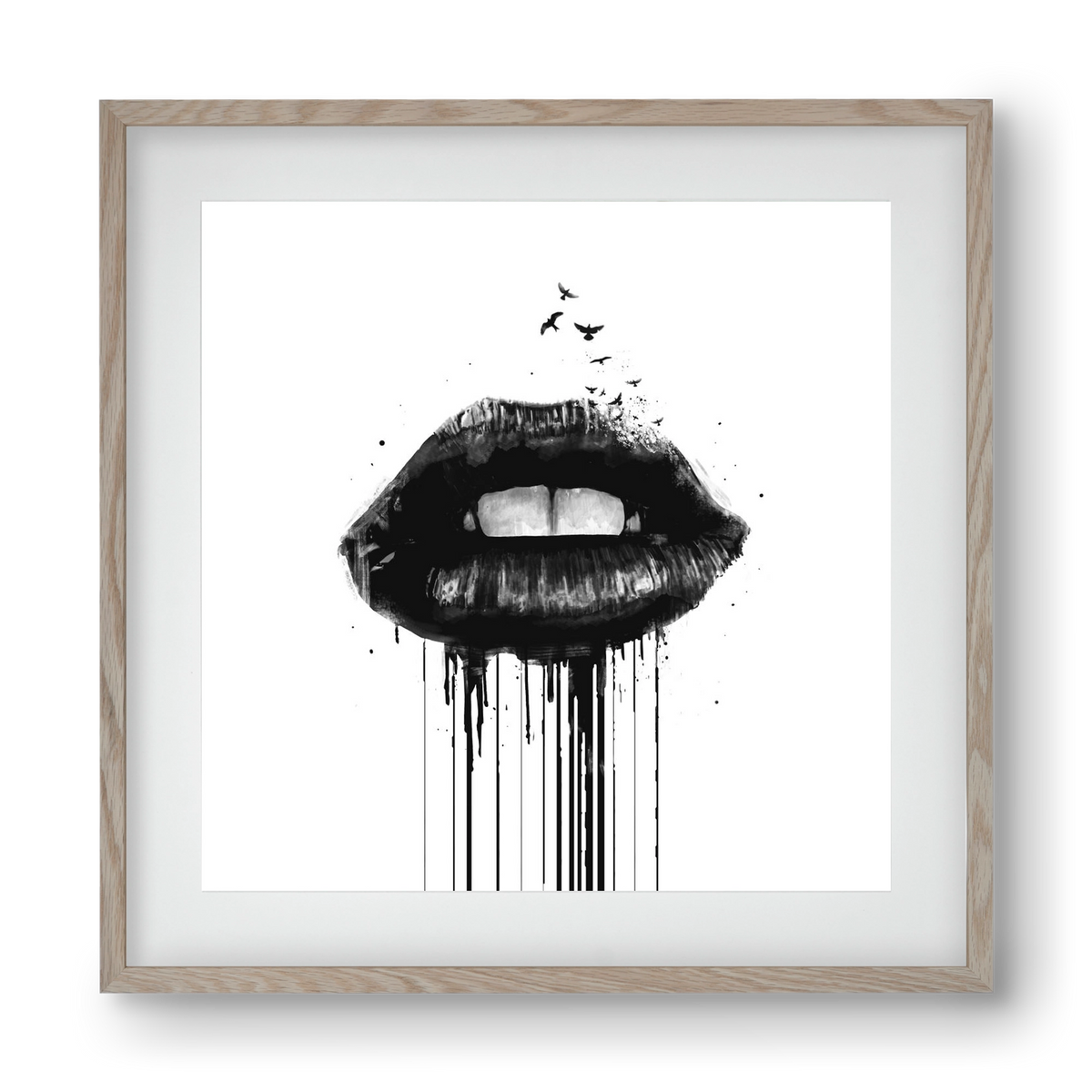 Dead love, 40x40 cm (30x30 cm), Tölgy keret, paszpartuval