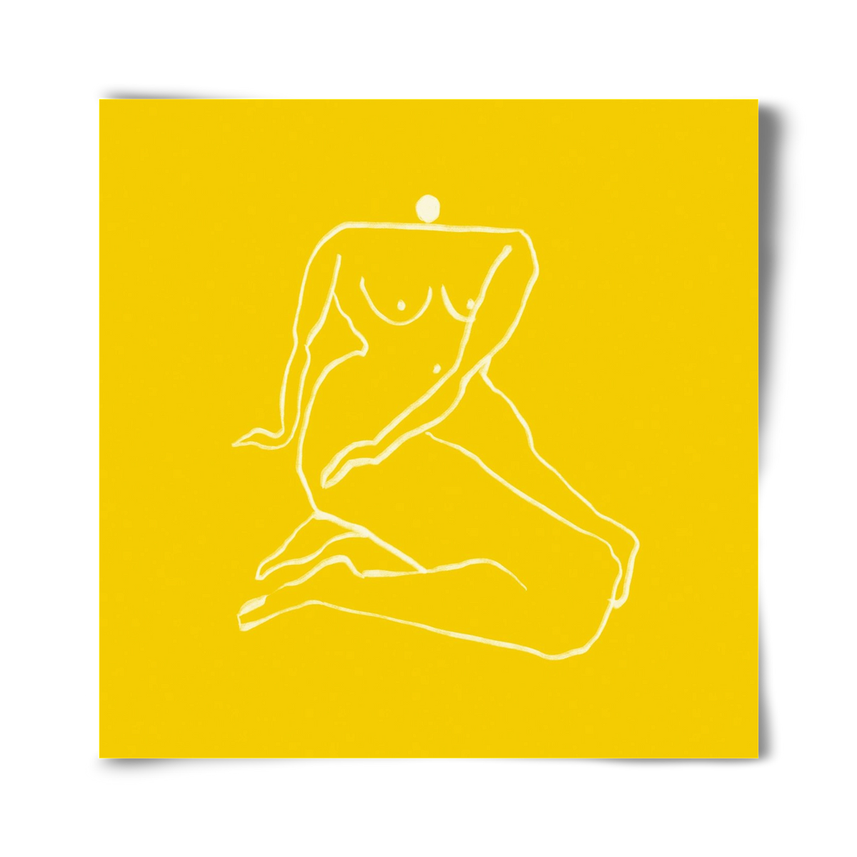 Sunny woman, 40x40 cm, Keret nélkül