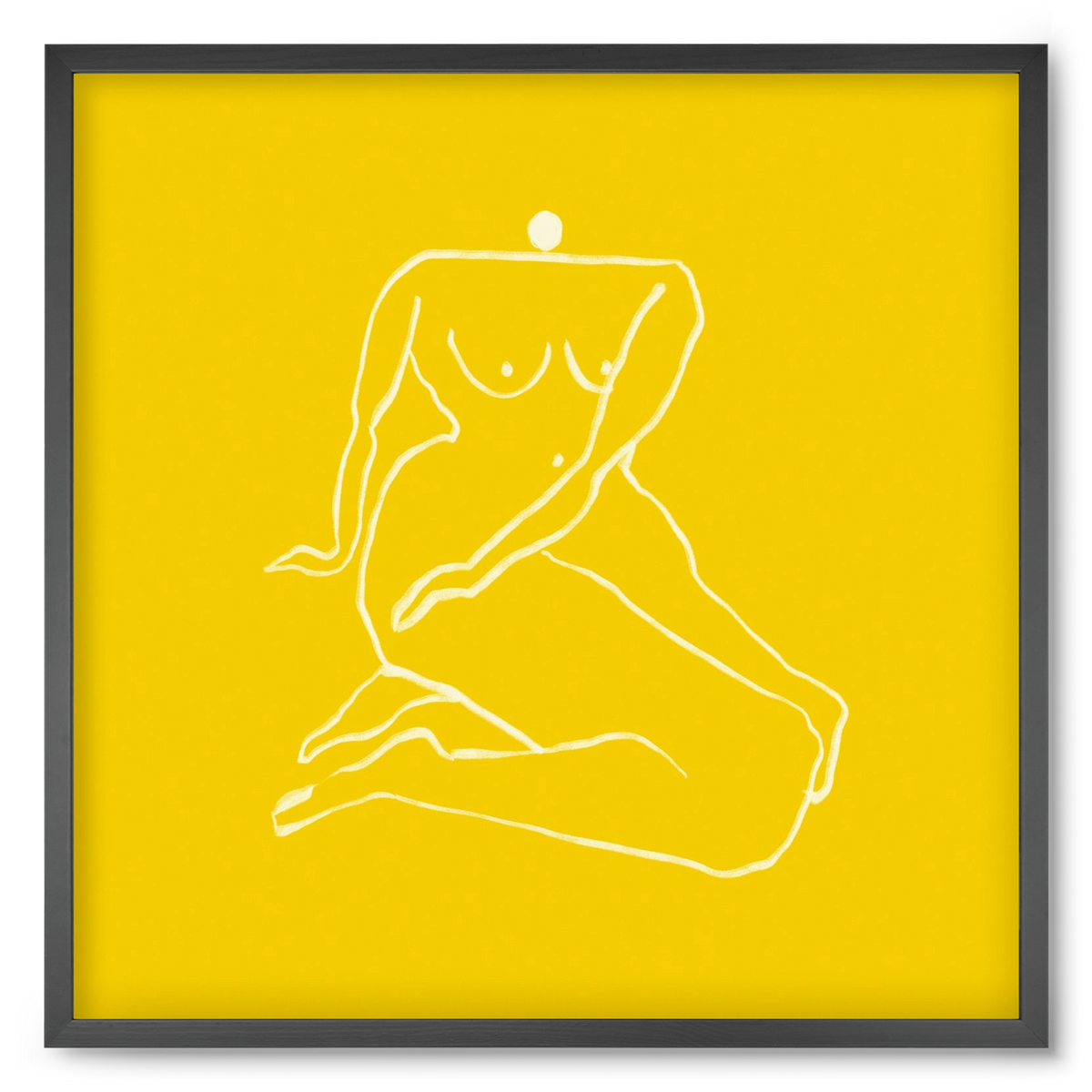 Sunny woman, 50x50 cm (50x50 cm), Fekete keret