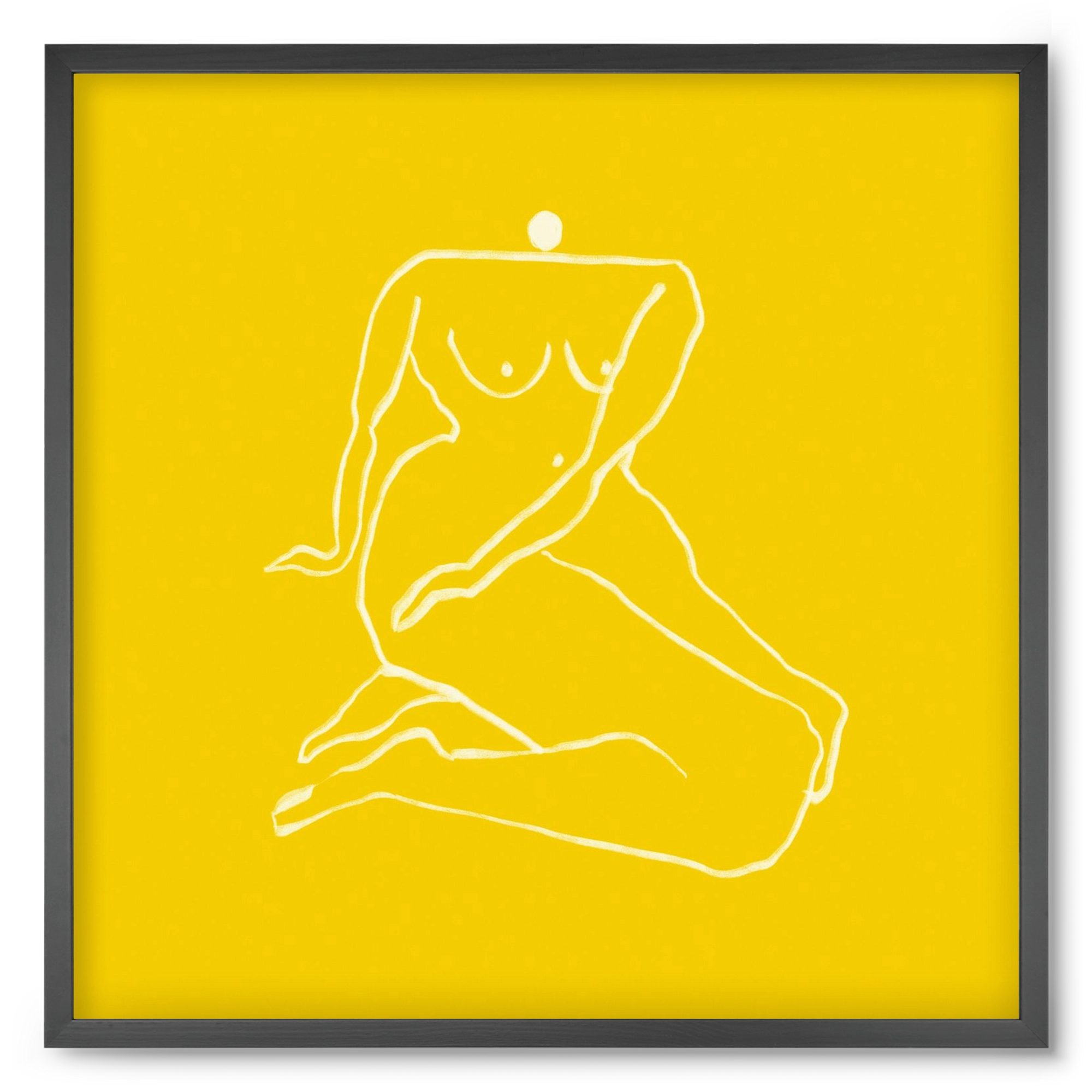 Sunny woman, 50x50 cm (50x50 cm), Fekete keret