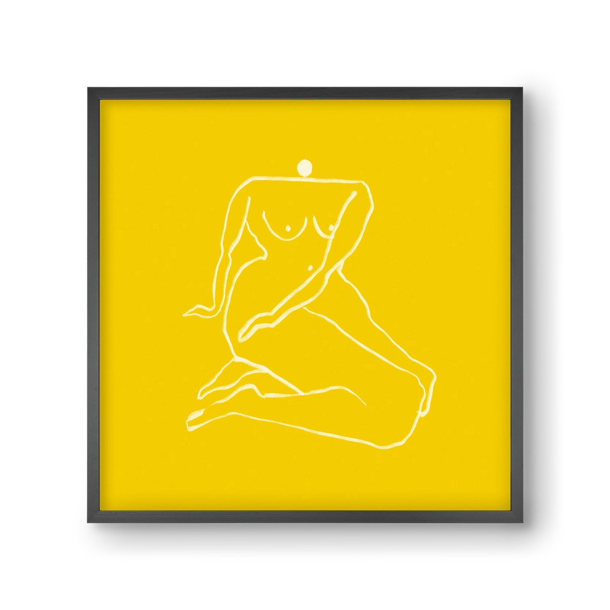 Sunny woman, 30x30 cm (30x30 cm), Fekete keret