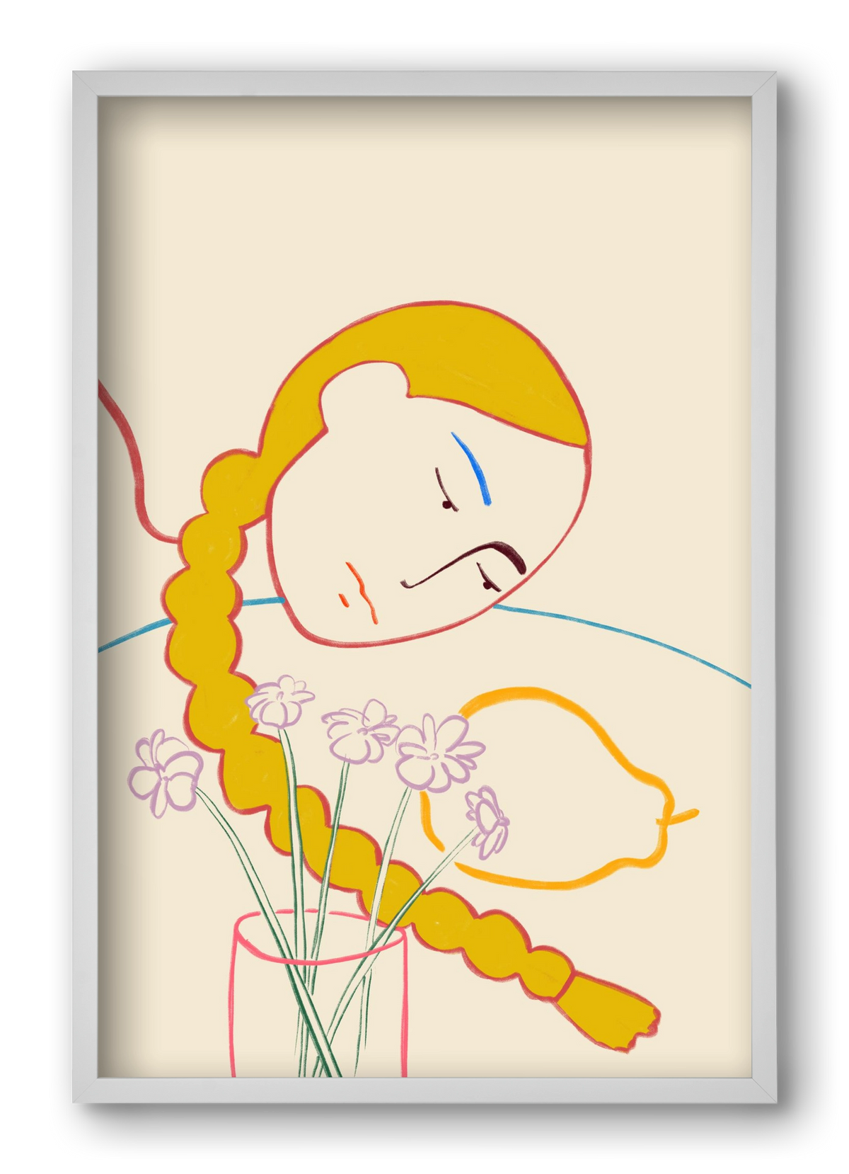 PEAR, 40x60 cm (40x60 cm), Fehér keret