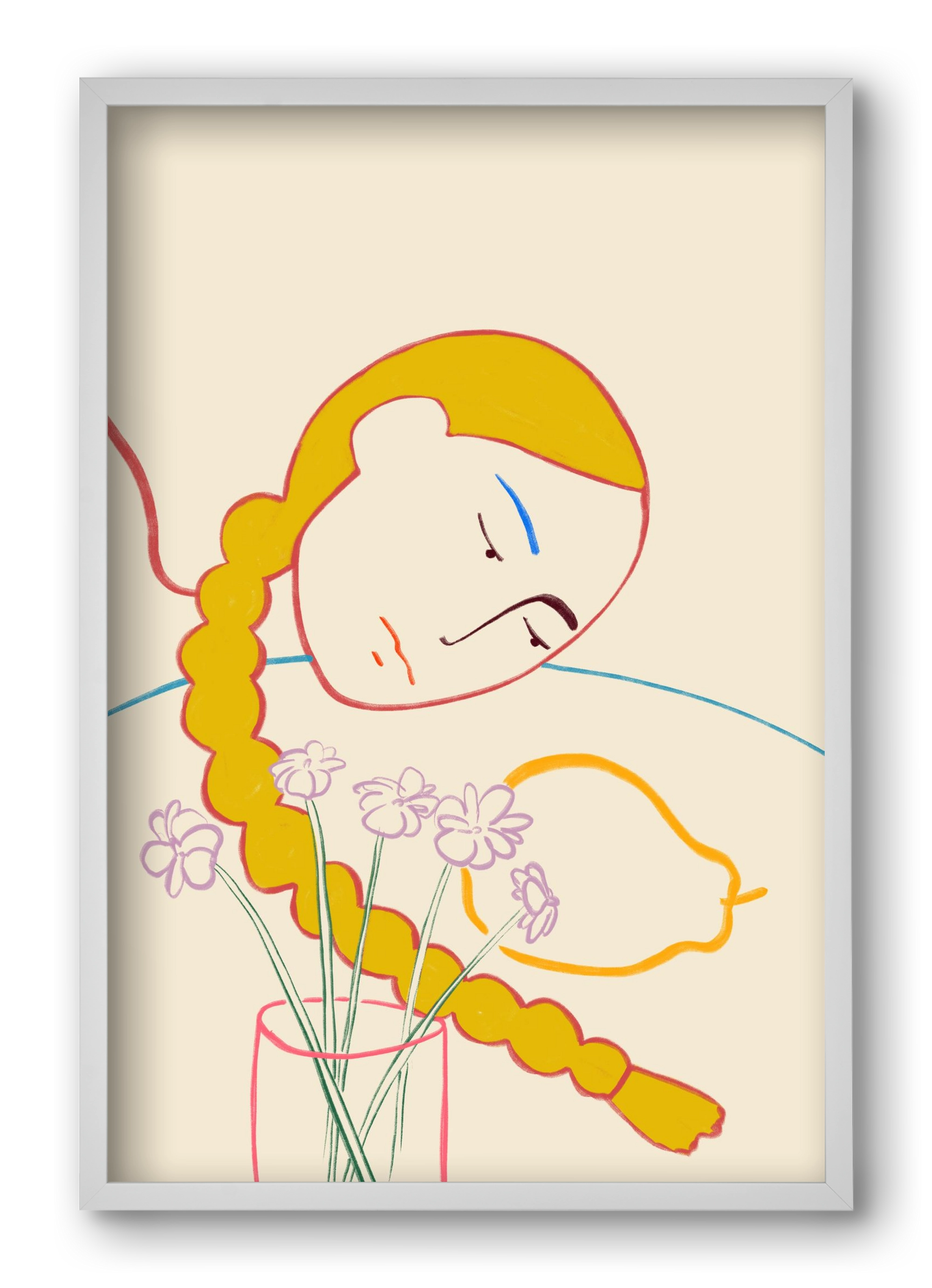 PEAR, 40x60 cm (40x60 cm), Fehér keret