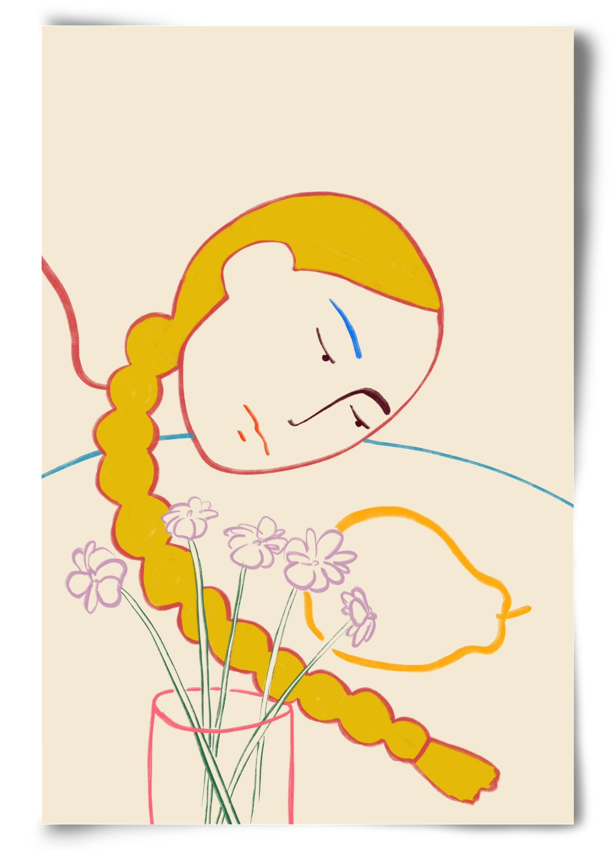 PEAR, 60x90 cm, Keret nélkül