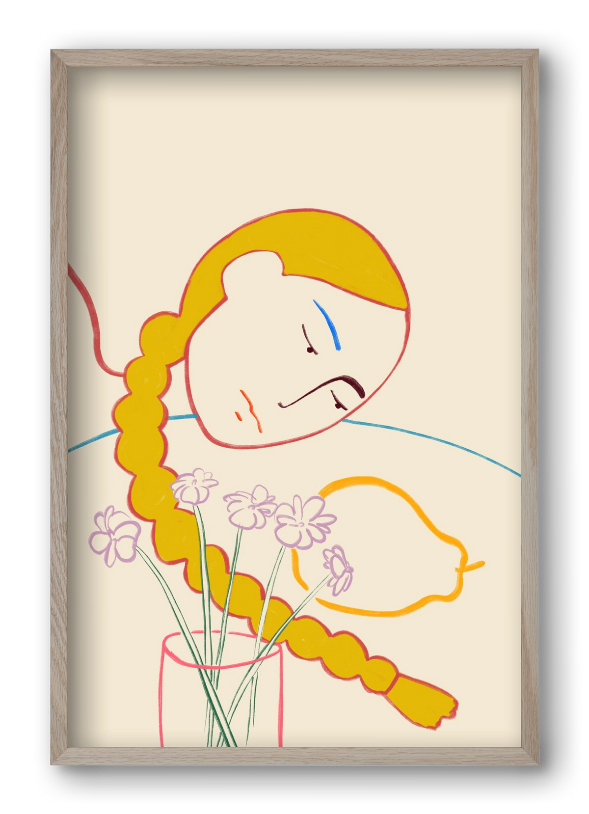 PEAR, 40x60 cm (40x60 cm), Tölgy keret