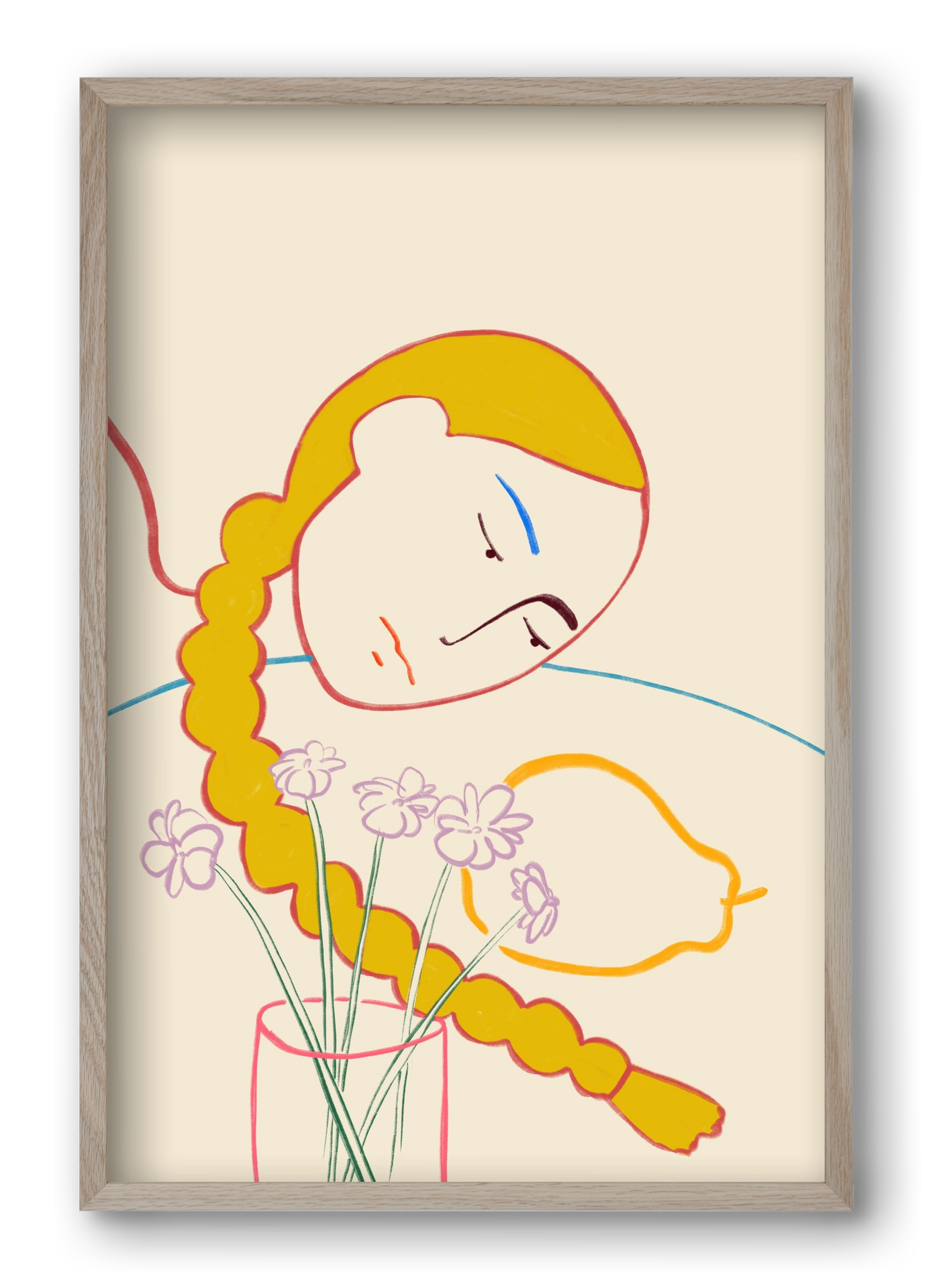 PEAR, 40x60 cm (40x60 cm), Tölgy keret