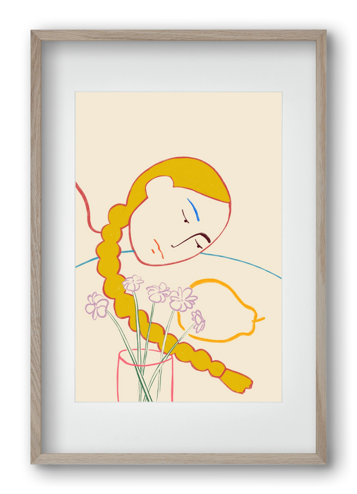 PEAR, 40x60 cm (30x45 cm), Tölgy keret, paszpartuval