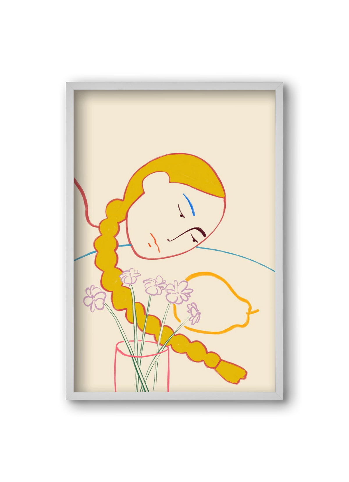 PEAR, 20x30 cm (20x30 cm), Fehér keret