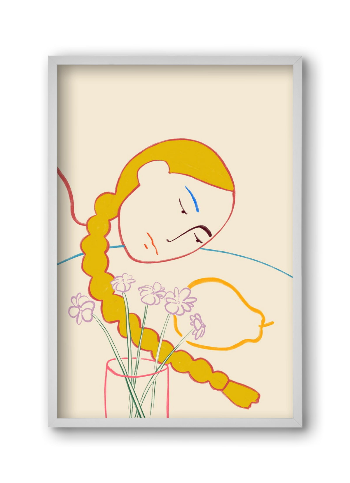 PEAR, 30x45 cm (30x45 cm), Fehér keret