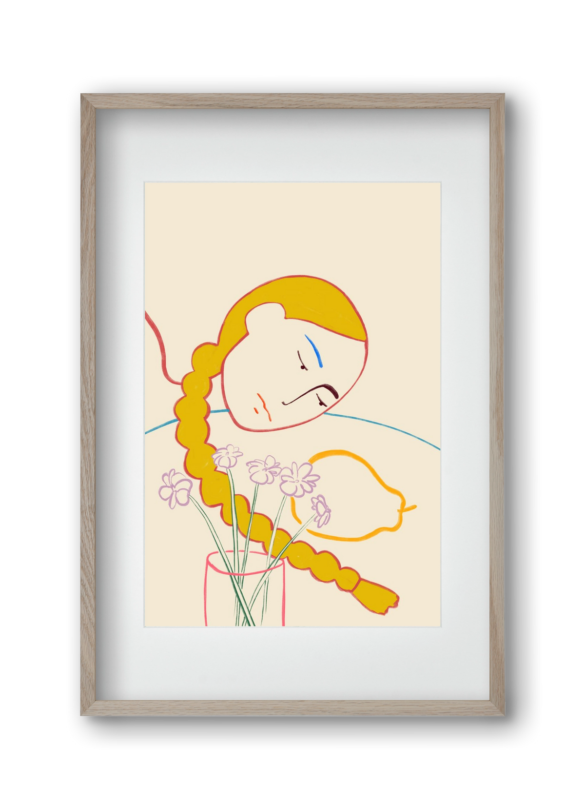 PEAR, 30x45 cm (20x30 cm), Tölgy keret, paszpartuval