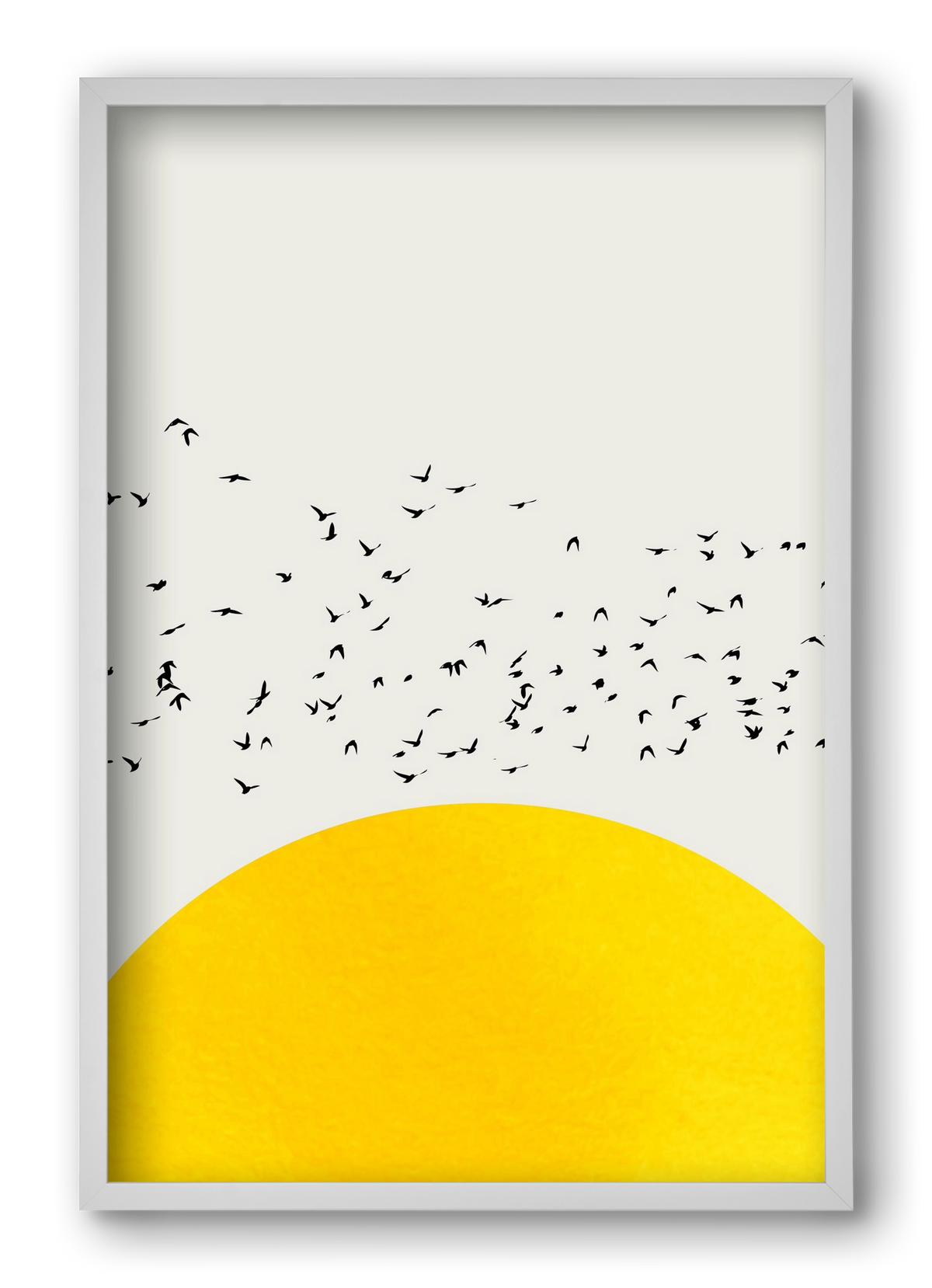 A thousands birds, 40x60 cm (40x60 cm), Fehér keret