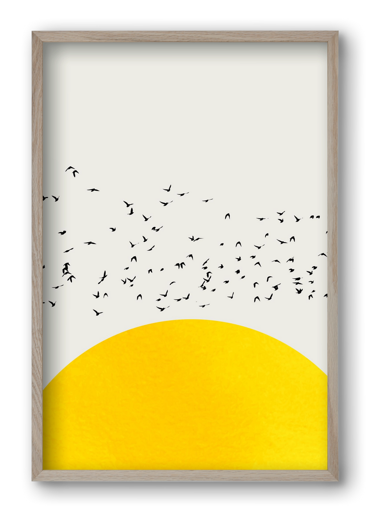 A thousands birds, 40x60 cm (40x60 cm), Tölgy keret