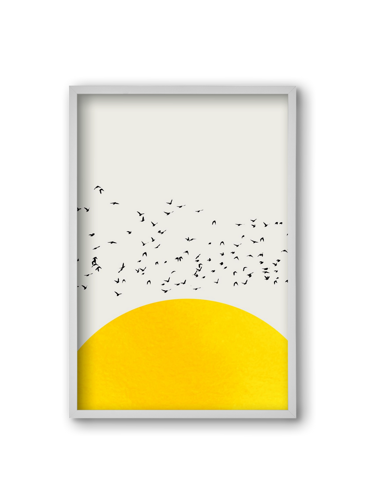 A thousands birds, 20x30 cm (20x30 cm), Fehér keret
