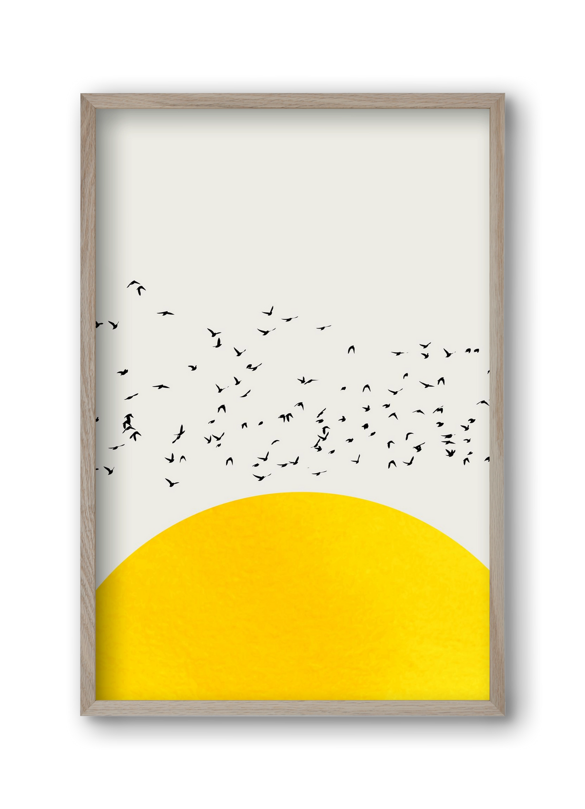 A thousands birds, 30x45 cm (30x45 cm), Tölgy keret