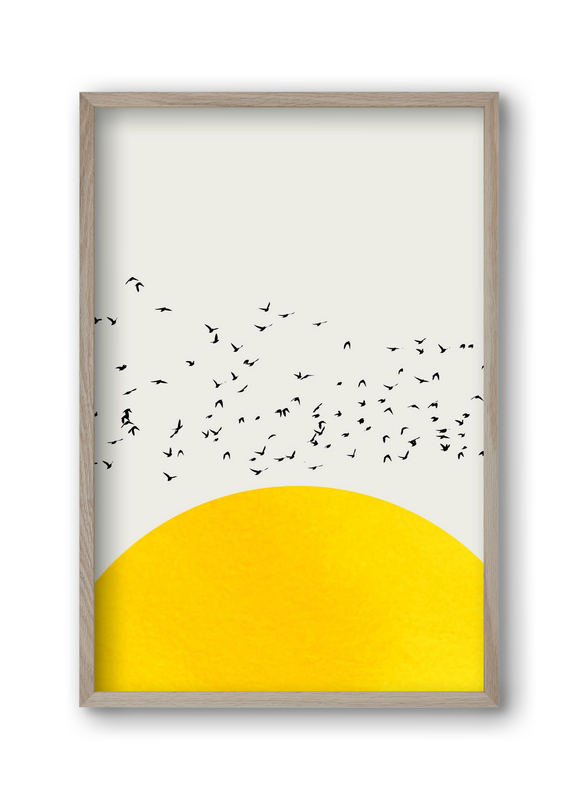 A thousands birds, 30x45 cm (30x45 cm), Tölgy keret