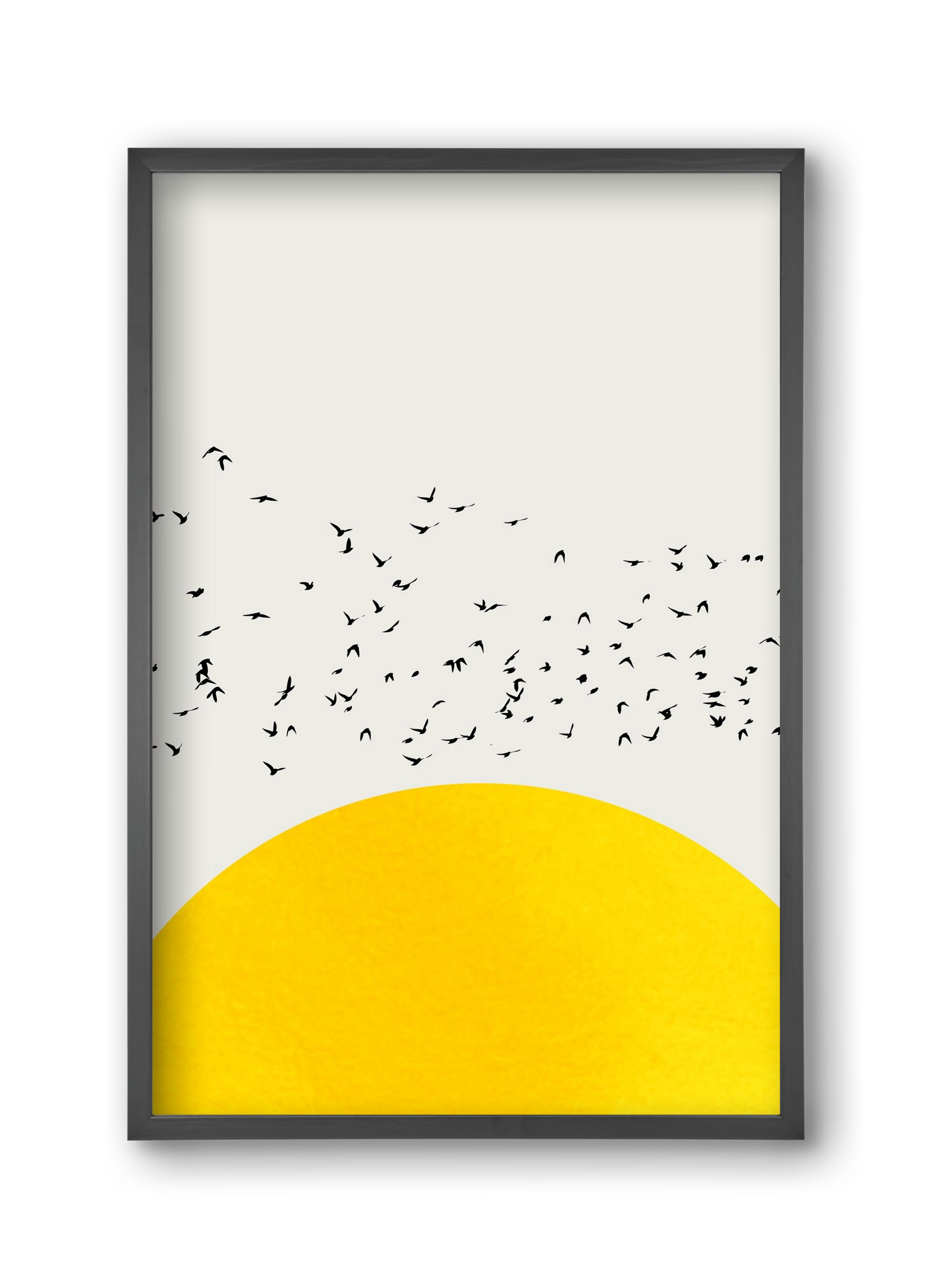 A thousands birds, 30x45 cm (30x45 cm), Fekete keret