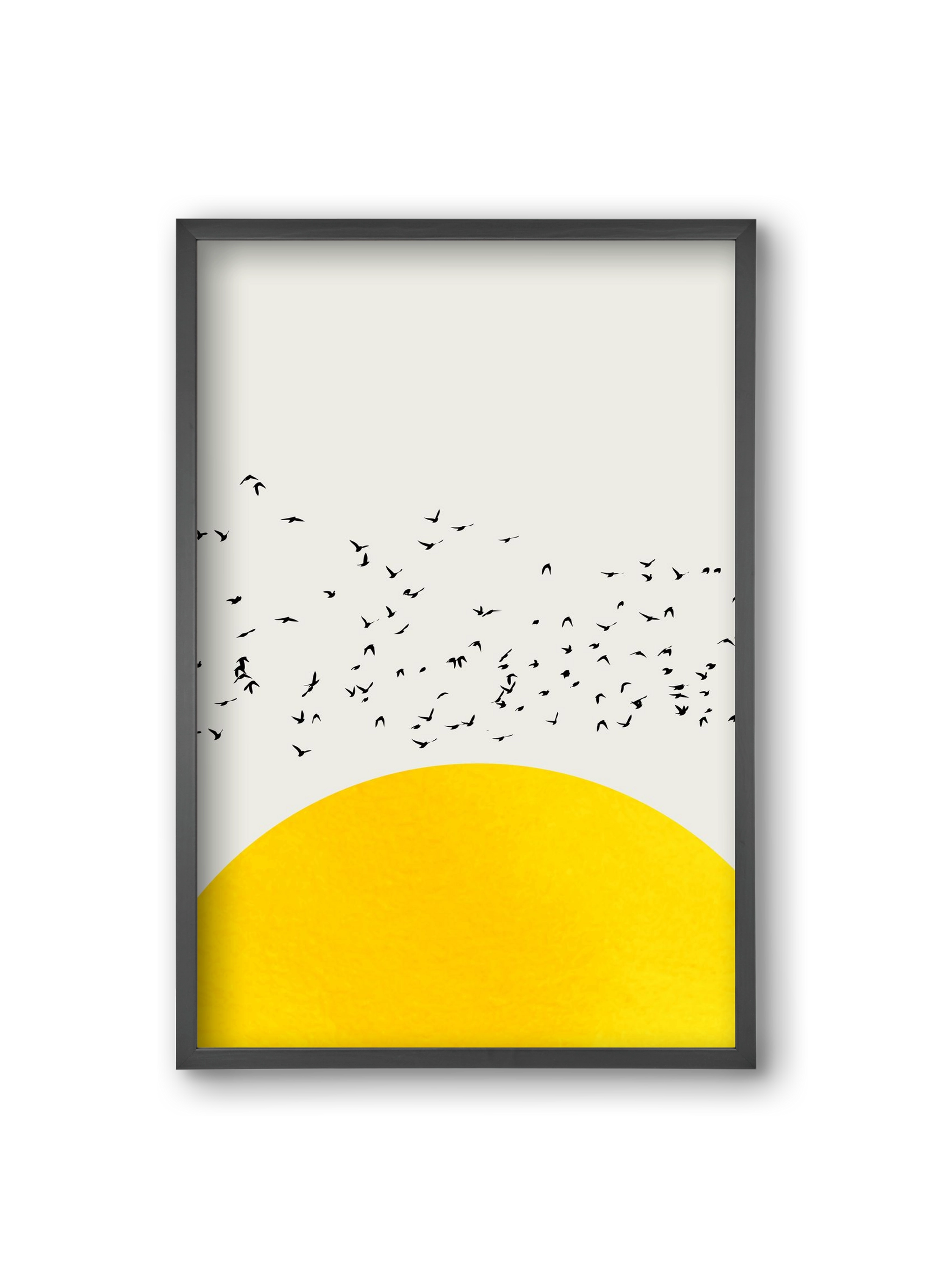 A thousands birds, 20x30 cm (20x30 cm), Fekete keret