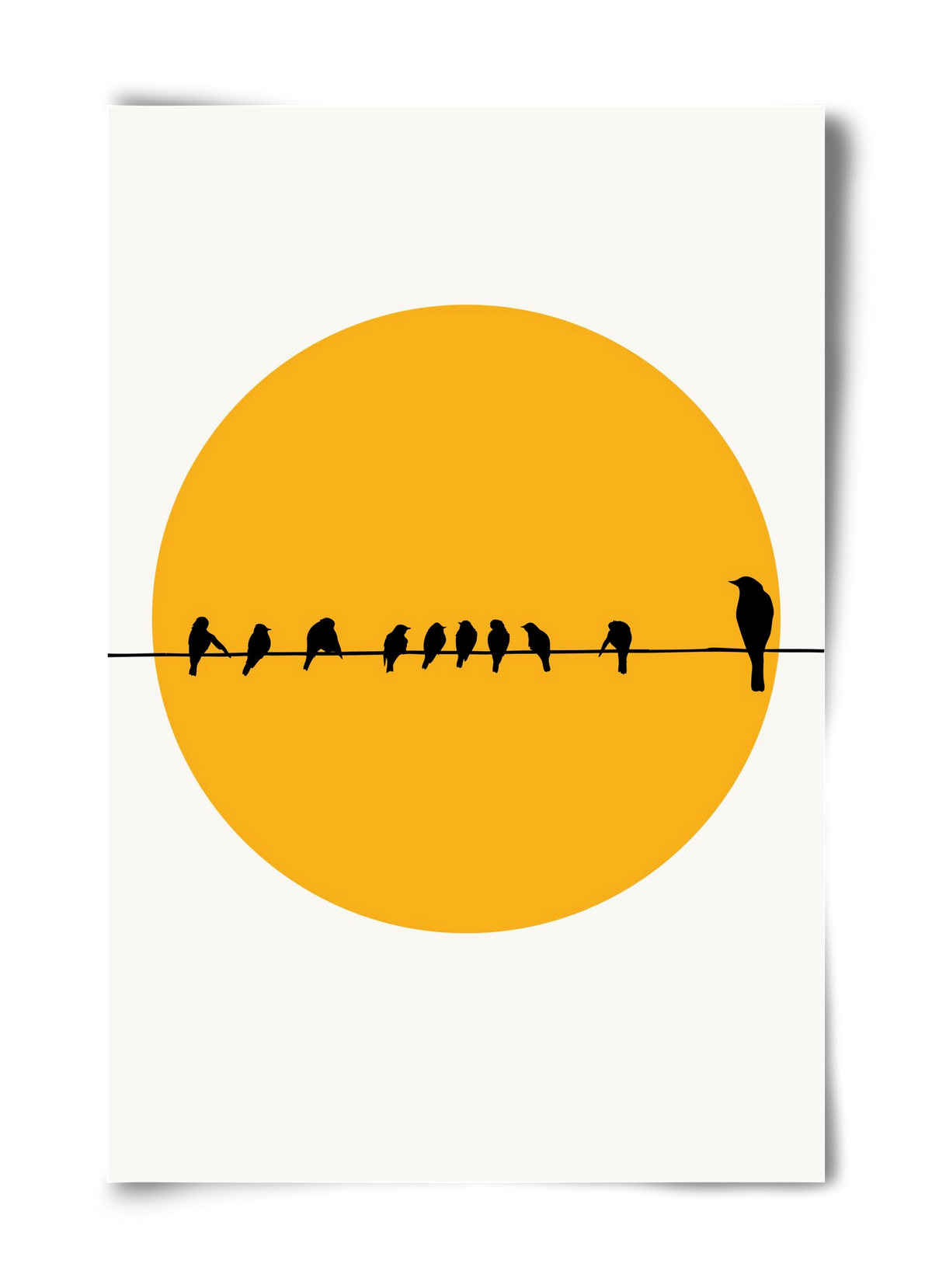 Birds family, 40x60 cm, Keret nélkül