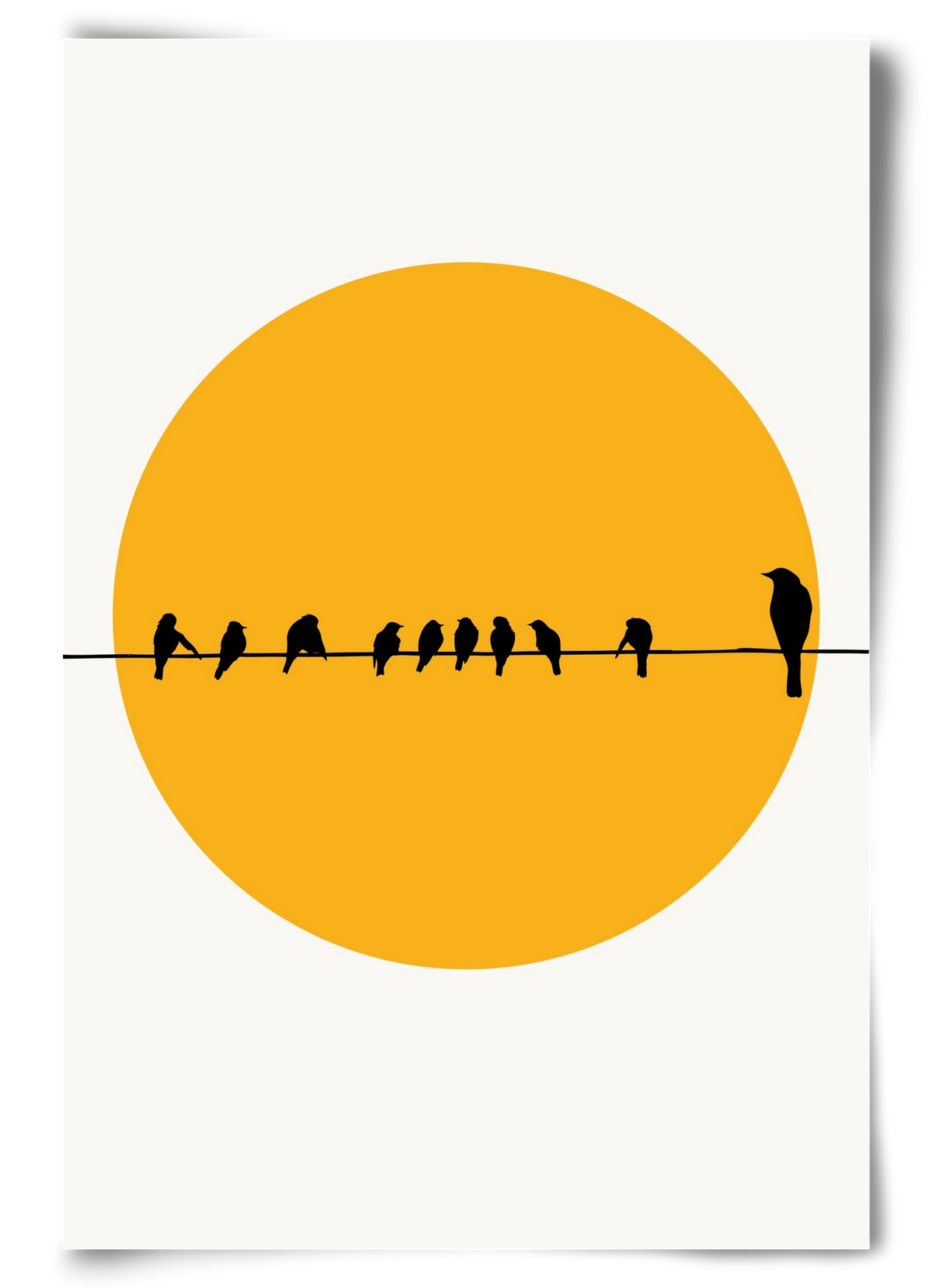 Birds family, 60x90 cm, Keret nélkül