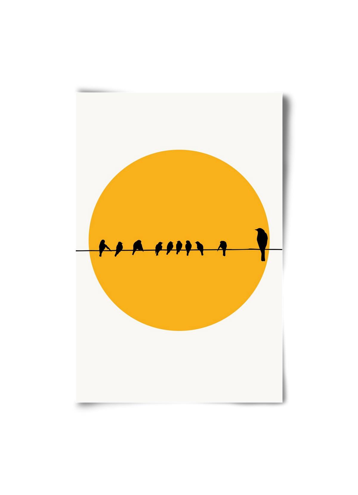 Birds family, 20x30 cm, Keret nélkül