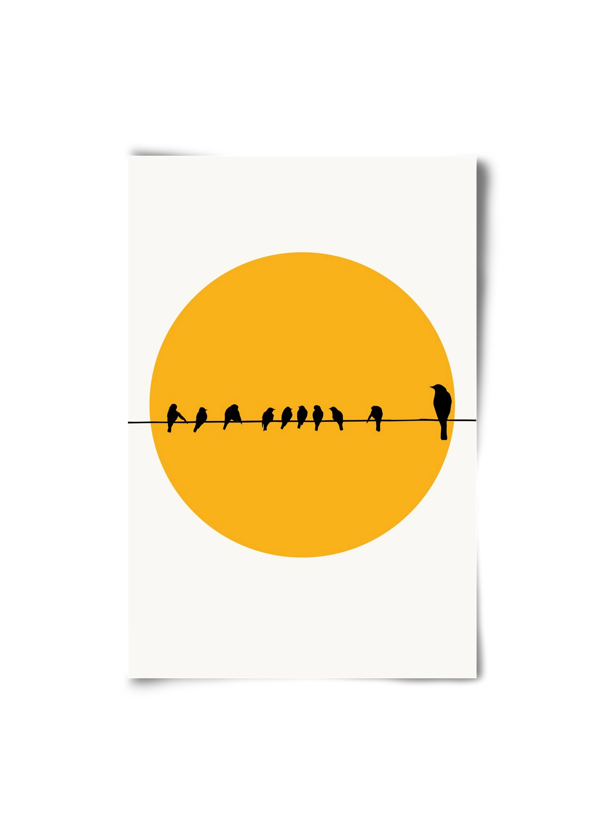 Birds family, 20x30 cm, Keret nélkül