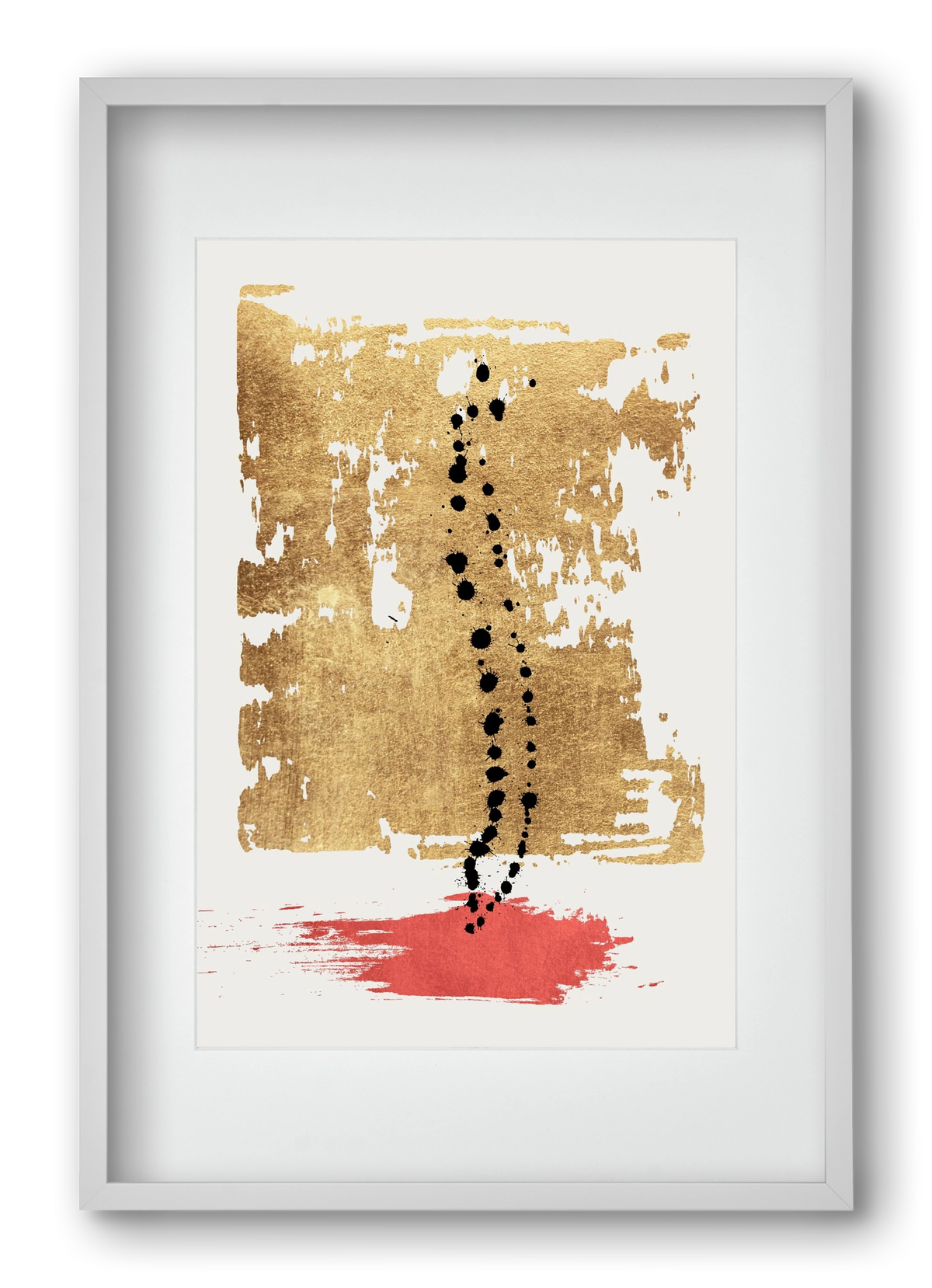 Drip drop, 40x60 cm (30x45 cm), Fehér keret, paszpartuval