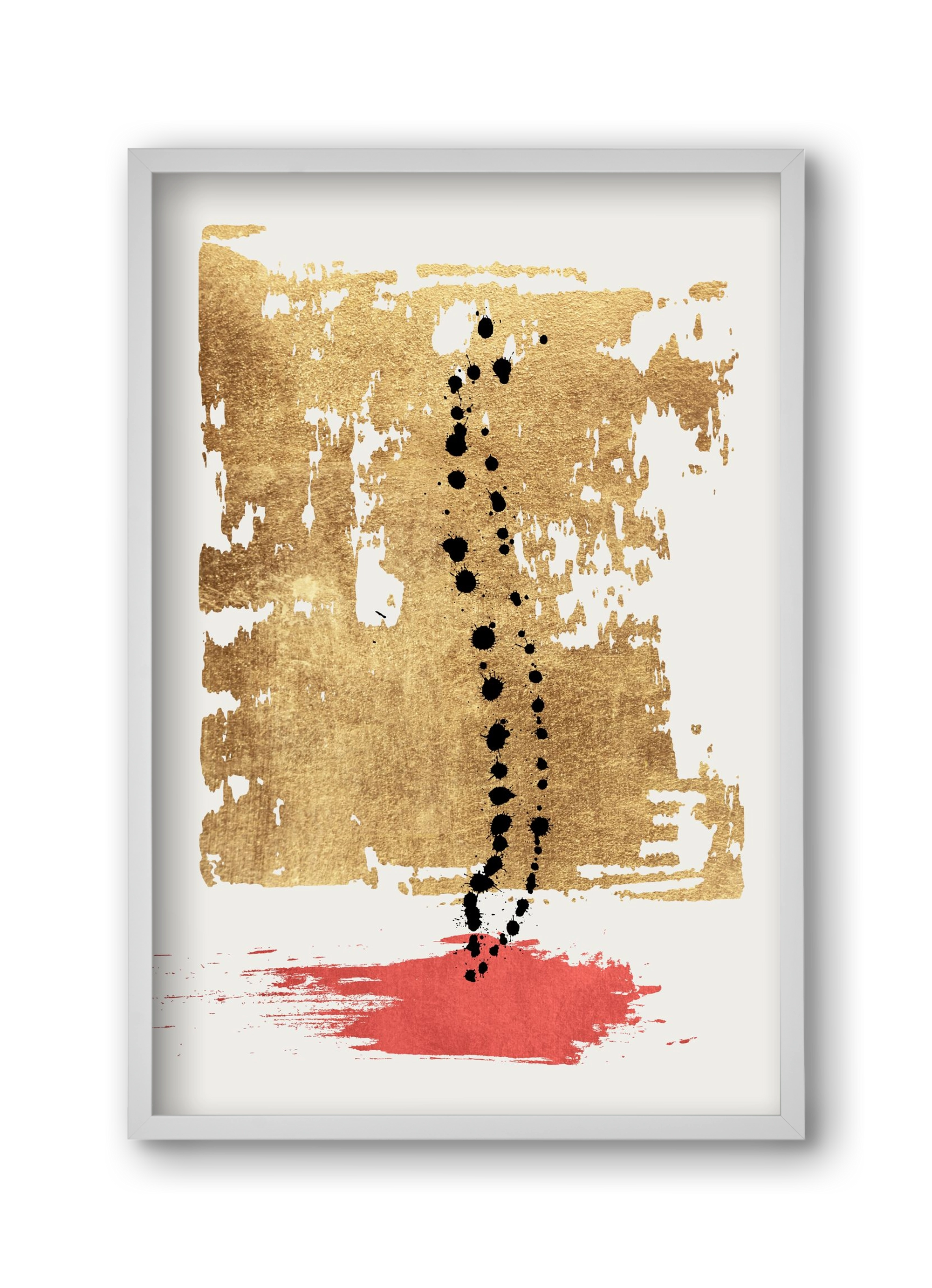 Drip drop, 30x45 cm (30x45 cm), Fehér keret