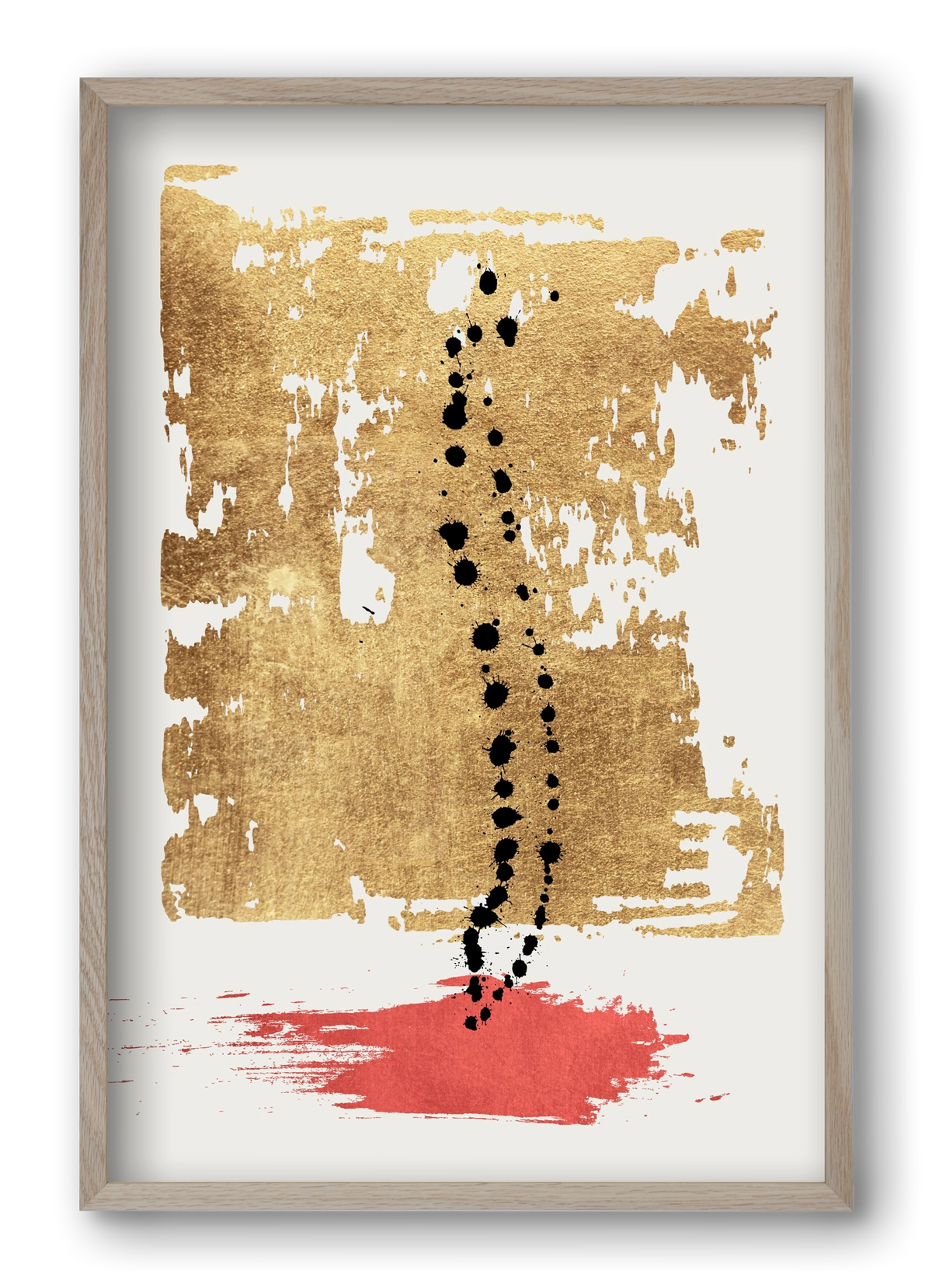 Drip drop, 40x60 cm (40x60 cm), Tölgy keret