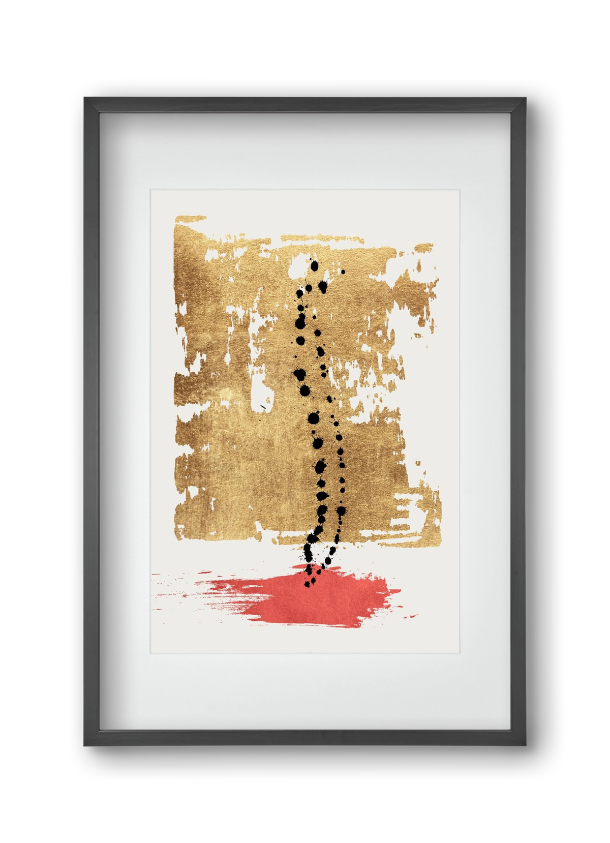 Drip drop, 30x45 cm (20x30 cm), Fekete keret, paszpartuval