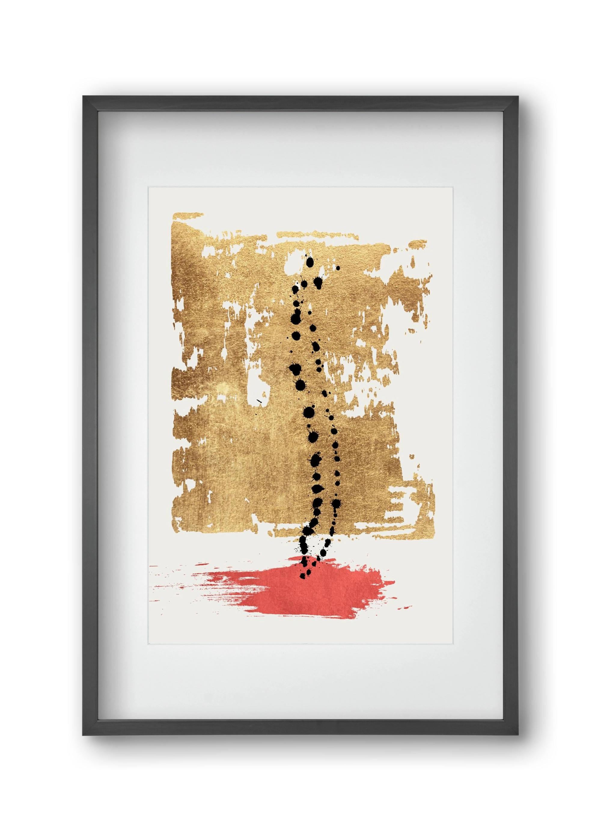 Drip drop, 30x45 cm (20x30 cm), Fekete keret, paszpartuval