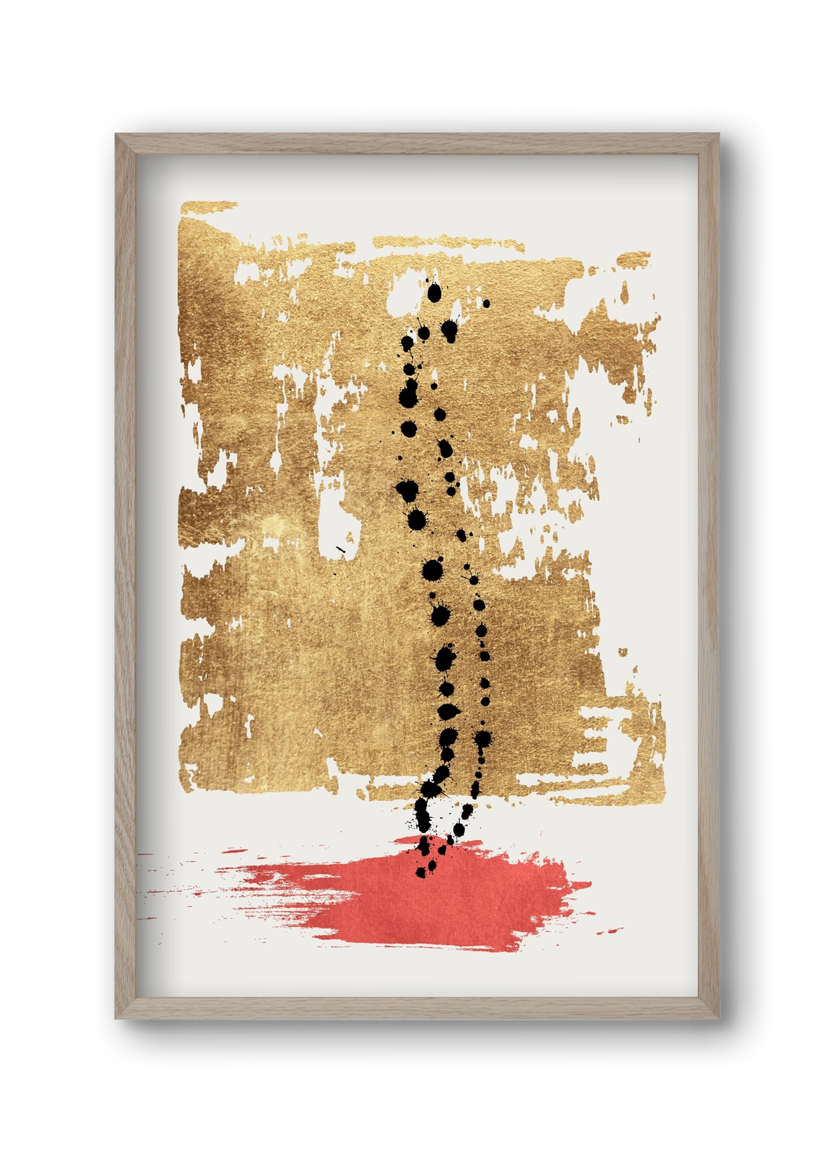 Drip drop, 30x45 cm (30x45 cm), Tölgy keret