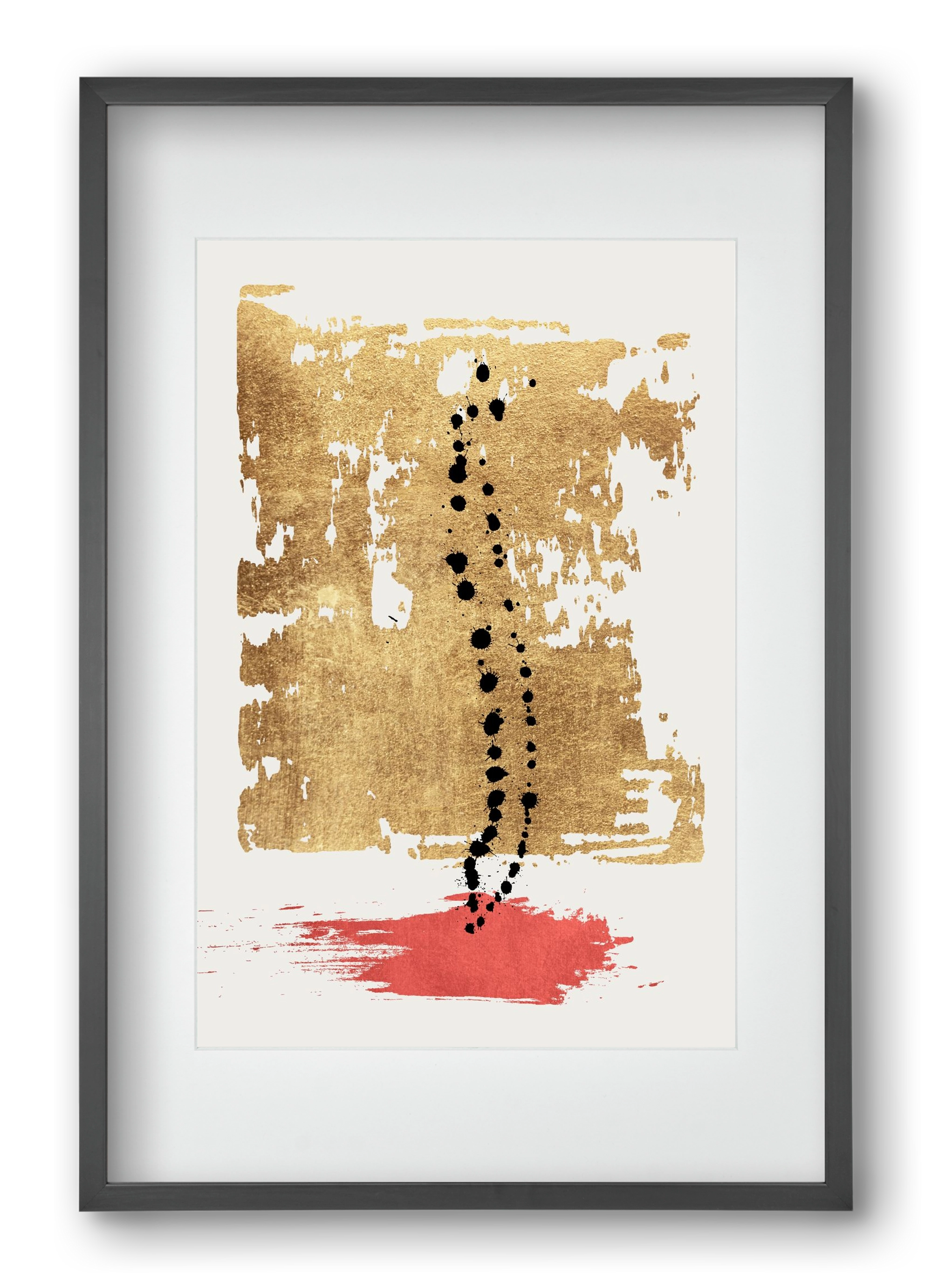 Drip drop, 40x60 cm (30x45 cm), Fekete keret, paszpartuval