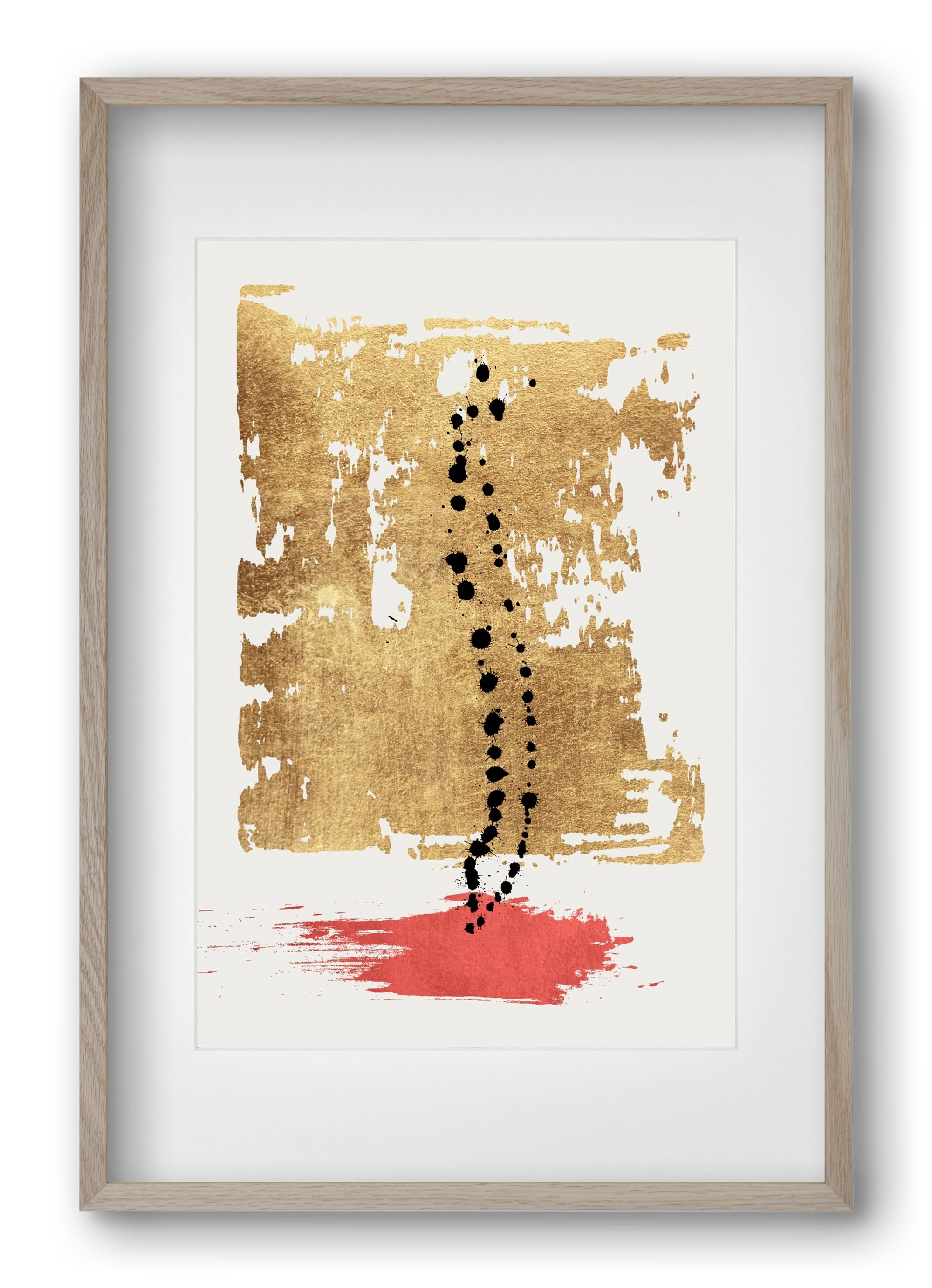 Drip drop, 40x60 cm (30x45 cm), Tölgy keret, paszpartuval