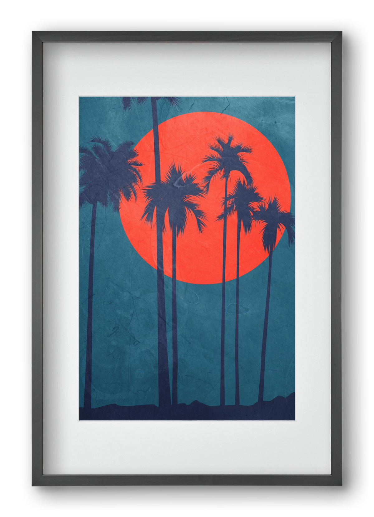 Cote d´Azur, 40x60 cm (30x45 cm), Fekete keret, paszpartuval