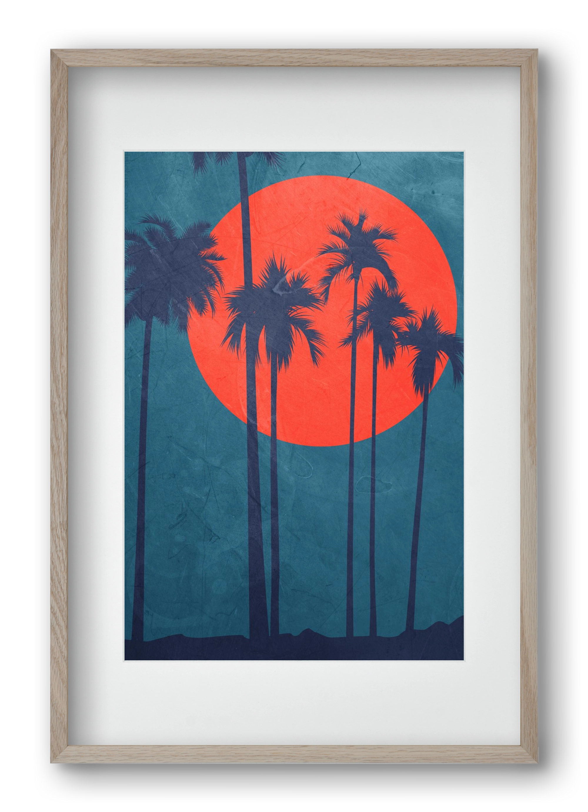 Cote d´Azur, 40x60 cm (30x45 cm), Tölgy keret, paszpartuval