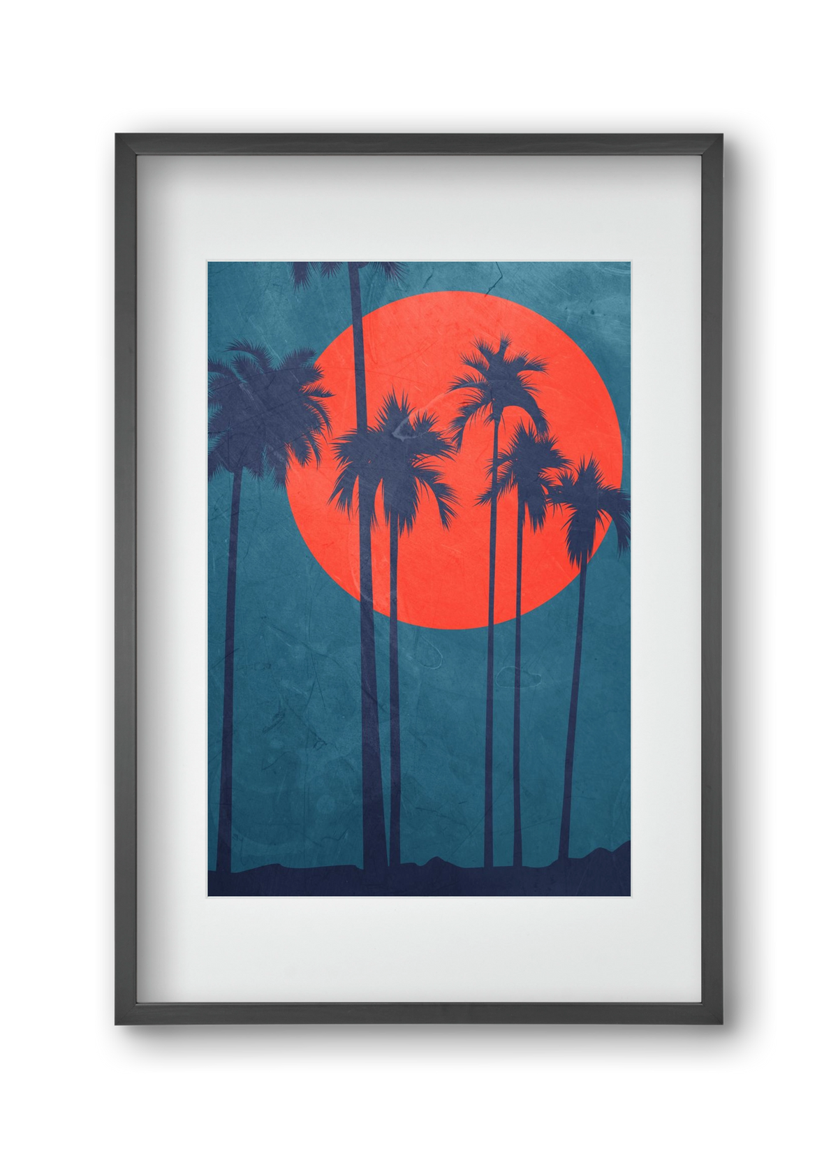 Cote d´Azur, 30x45 cm (20x30 cm), Fekete keret, paszpartuval