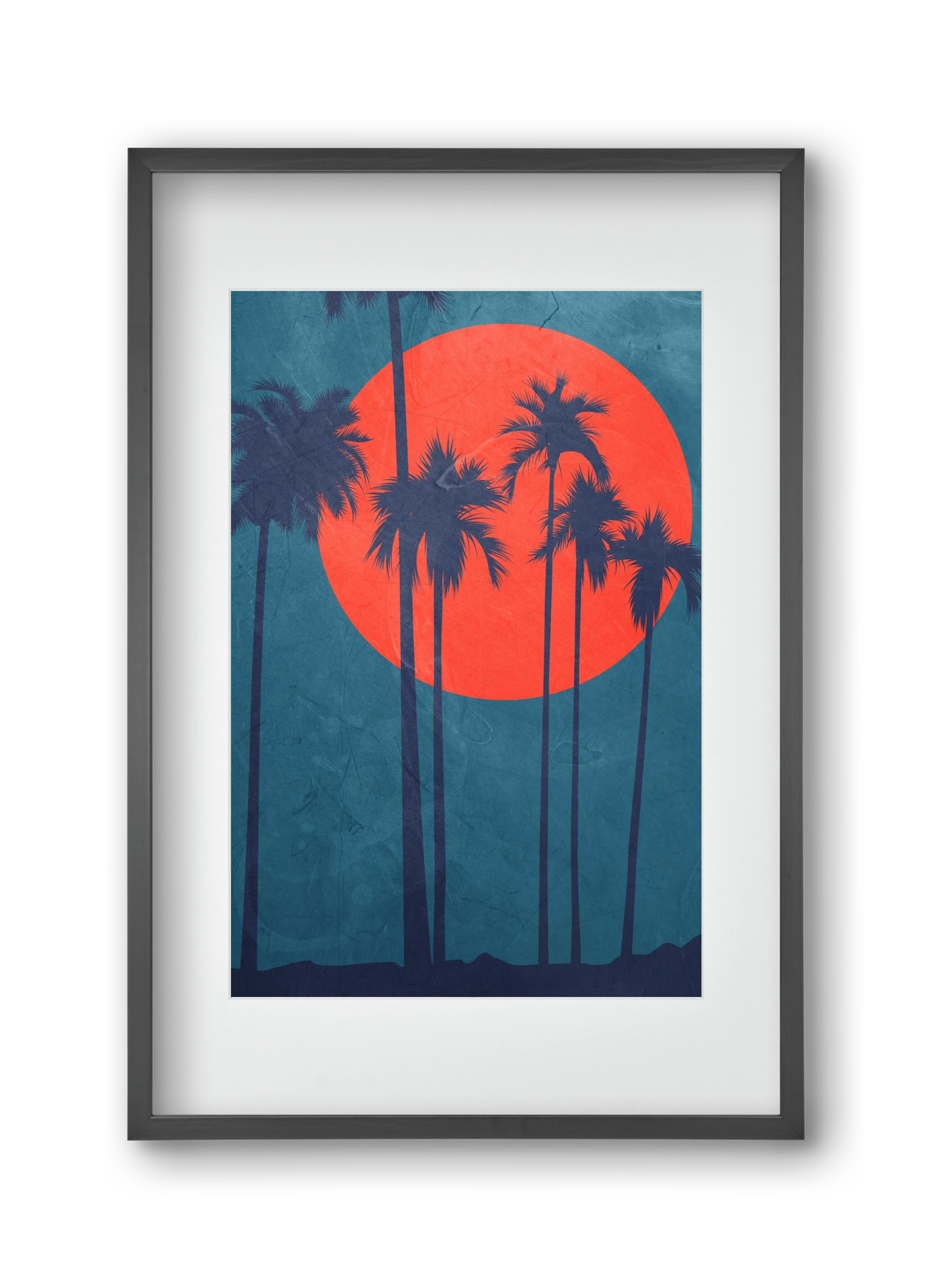 Cote d´Azur, 30x45 cm (20x30 cm), Fekete keret, paszpartuval