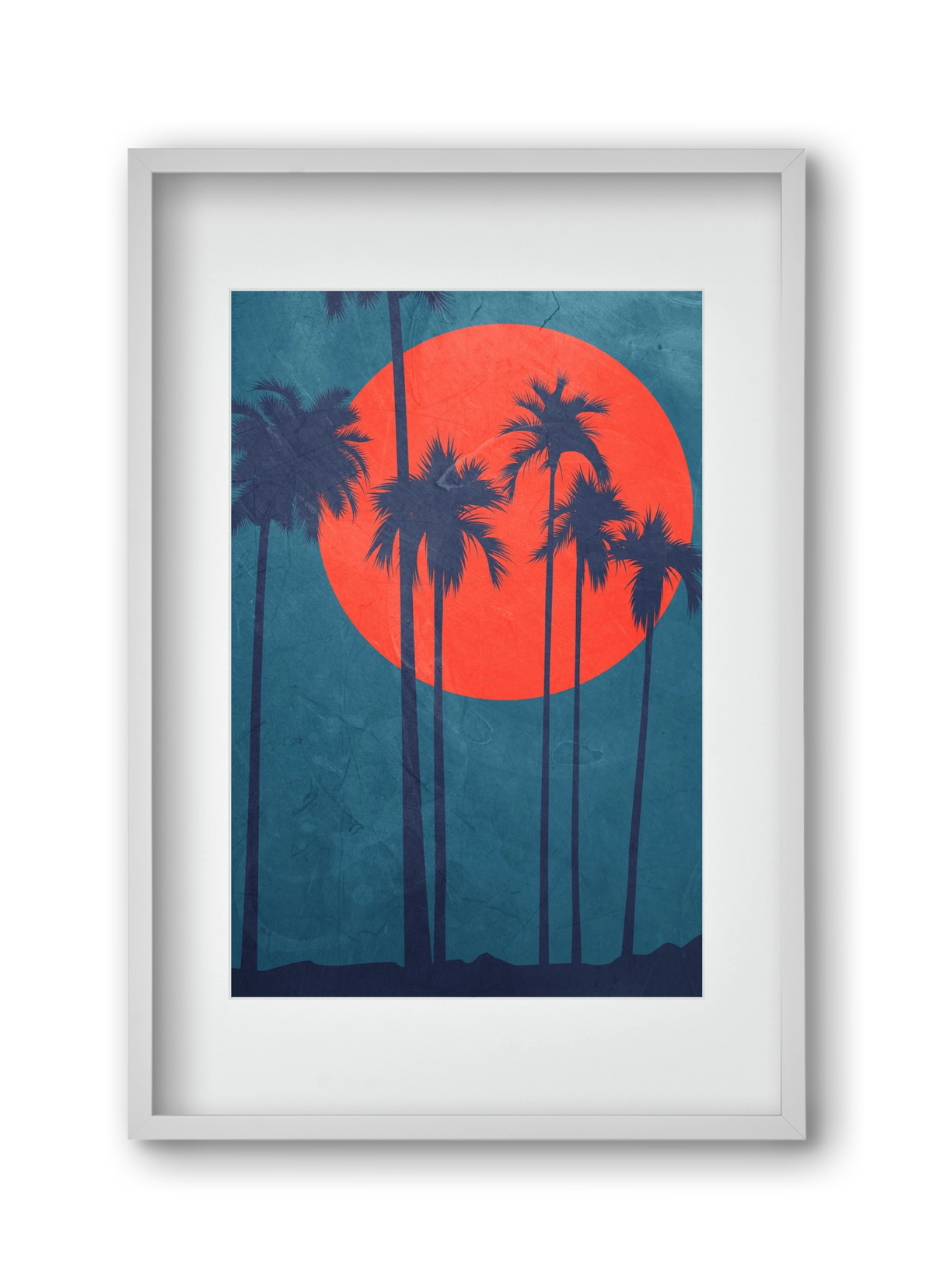 Cote d´Azur, 30x45 cm (20x30 cm), Fehér keret, paszpartuval