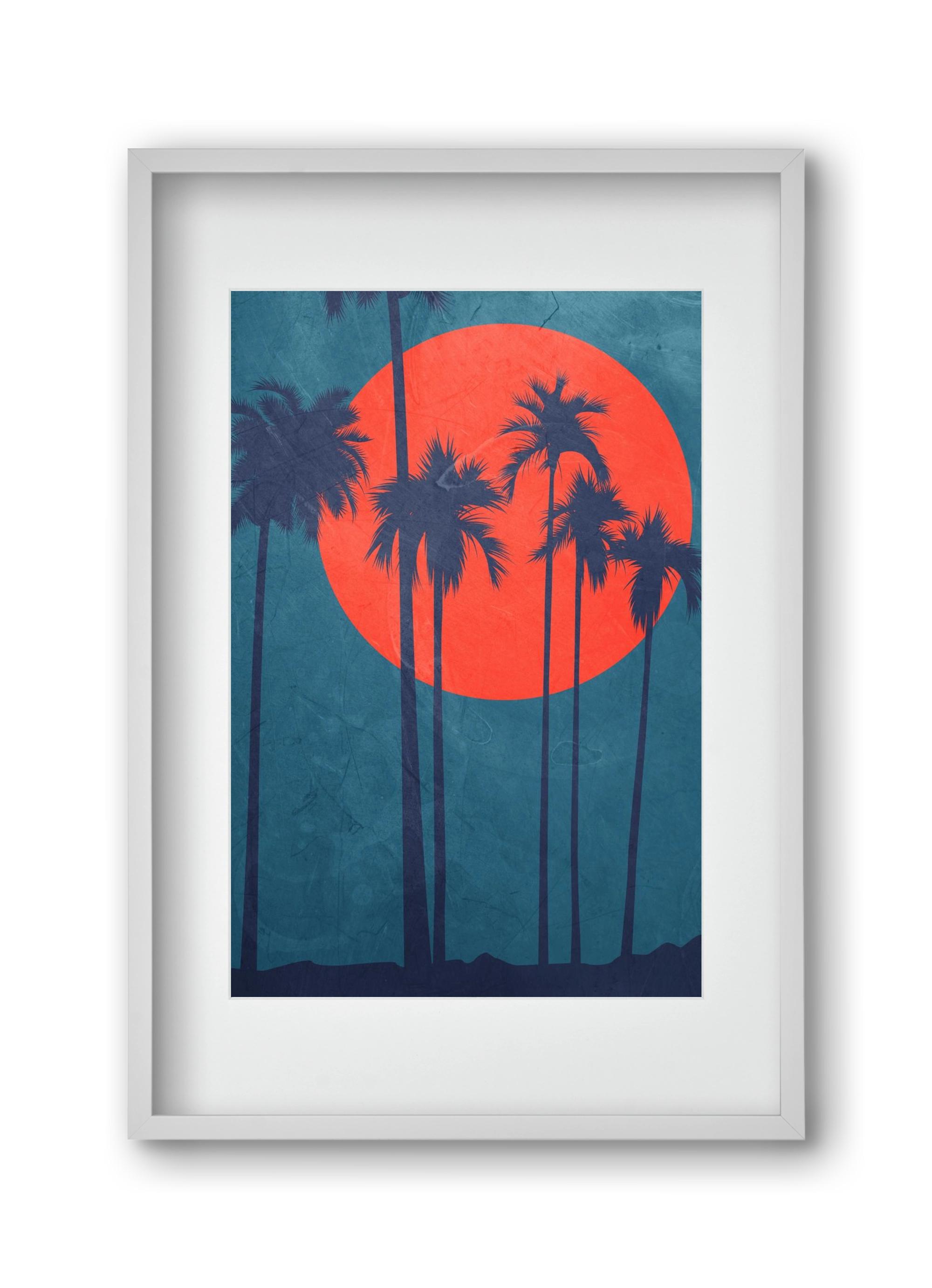 Cote d´Azur, 30x45 cm (20x30 cm), Fehér keret, paszpartuval